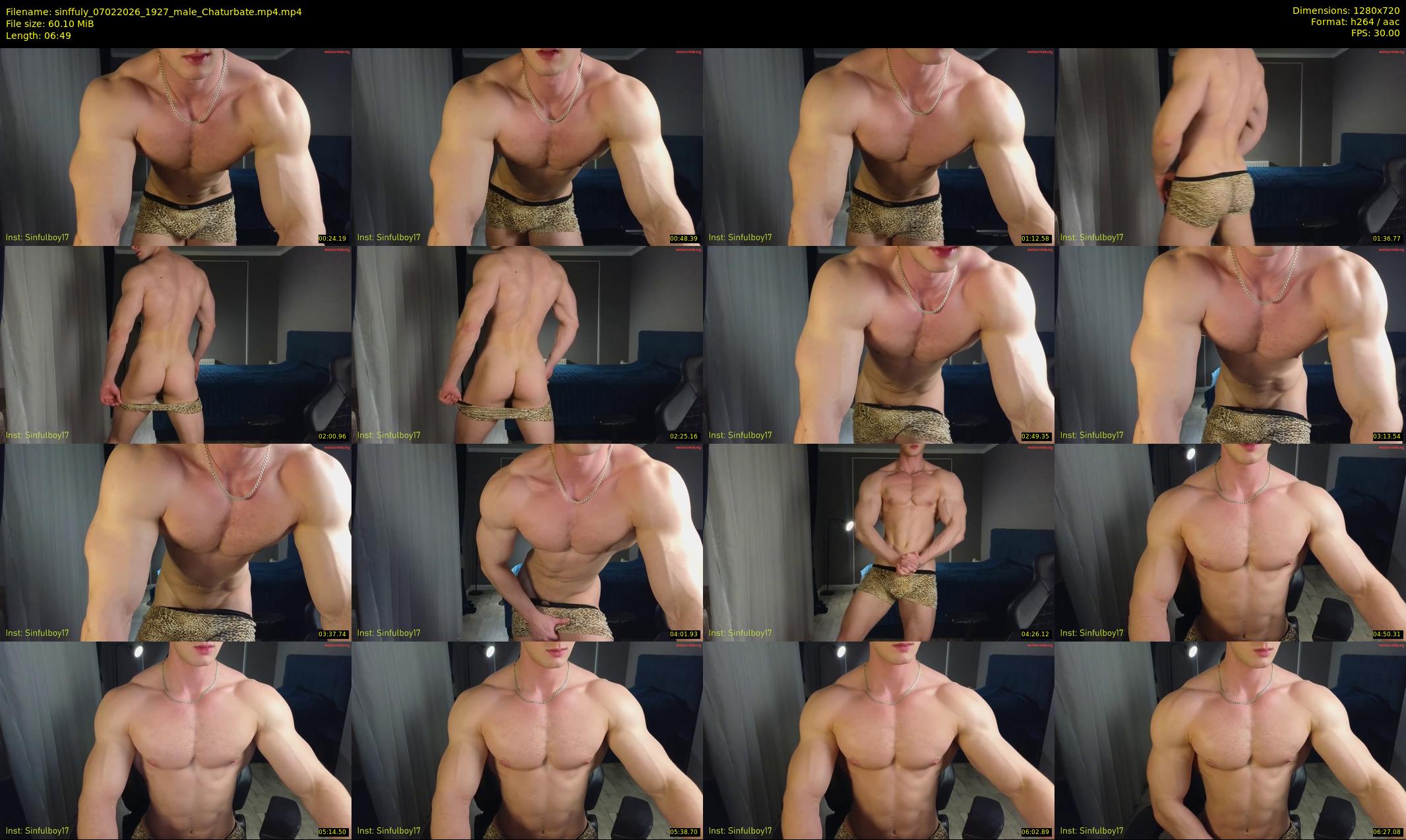 sinffuly — 7 minute Chaturbate male cam show recording, 720p, Feb 7, 2026
