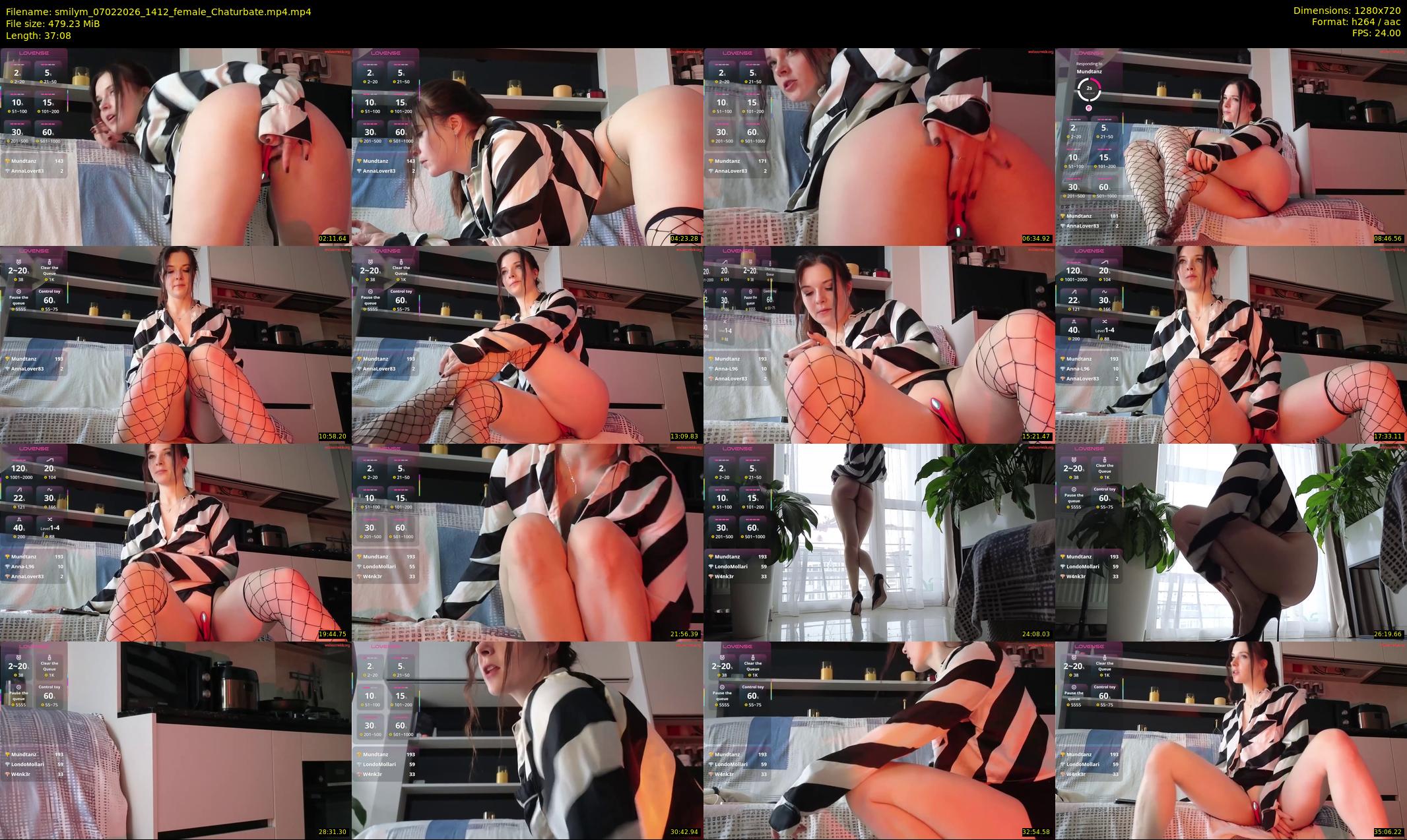 smilym — 38 minute Chaturbate female cam show recording, 720p, Feb 7, 2026