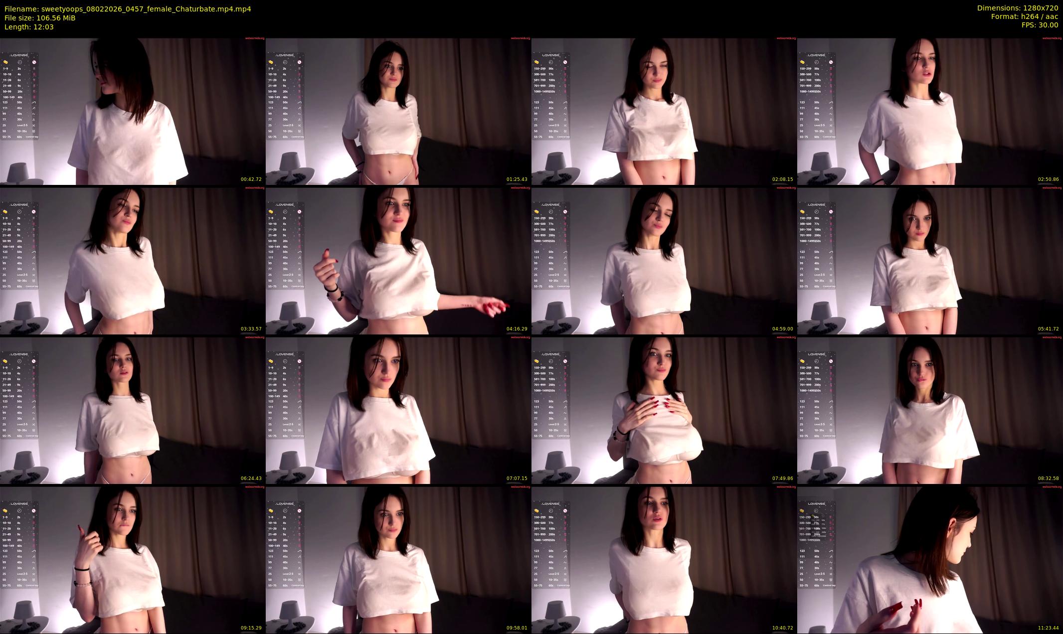 sweetyoops — 13 minute Chaturbate female cam show recording, 720p, Feb 8, 2026