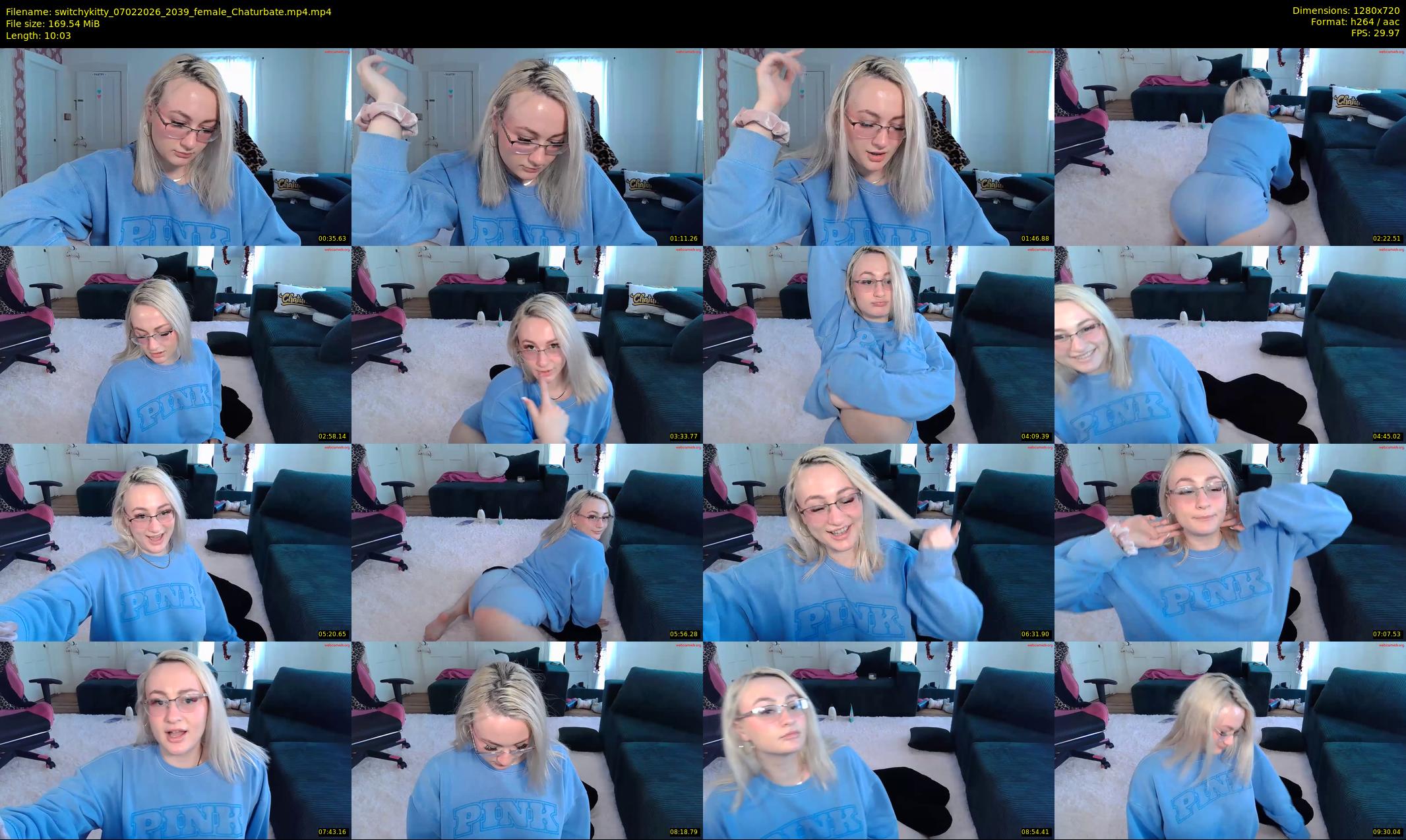 switchykitty — 11 minute Chaturbate female cam show recording, 720p, Feb 7, 2026