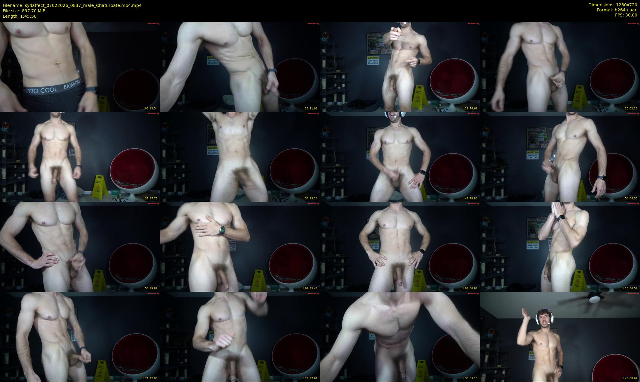 sydaffect — 106 minute Chaturbate male cam show recording, 720p, Feb 7, 2026