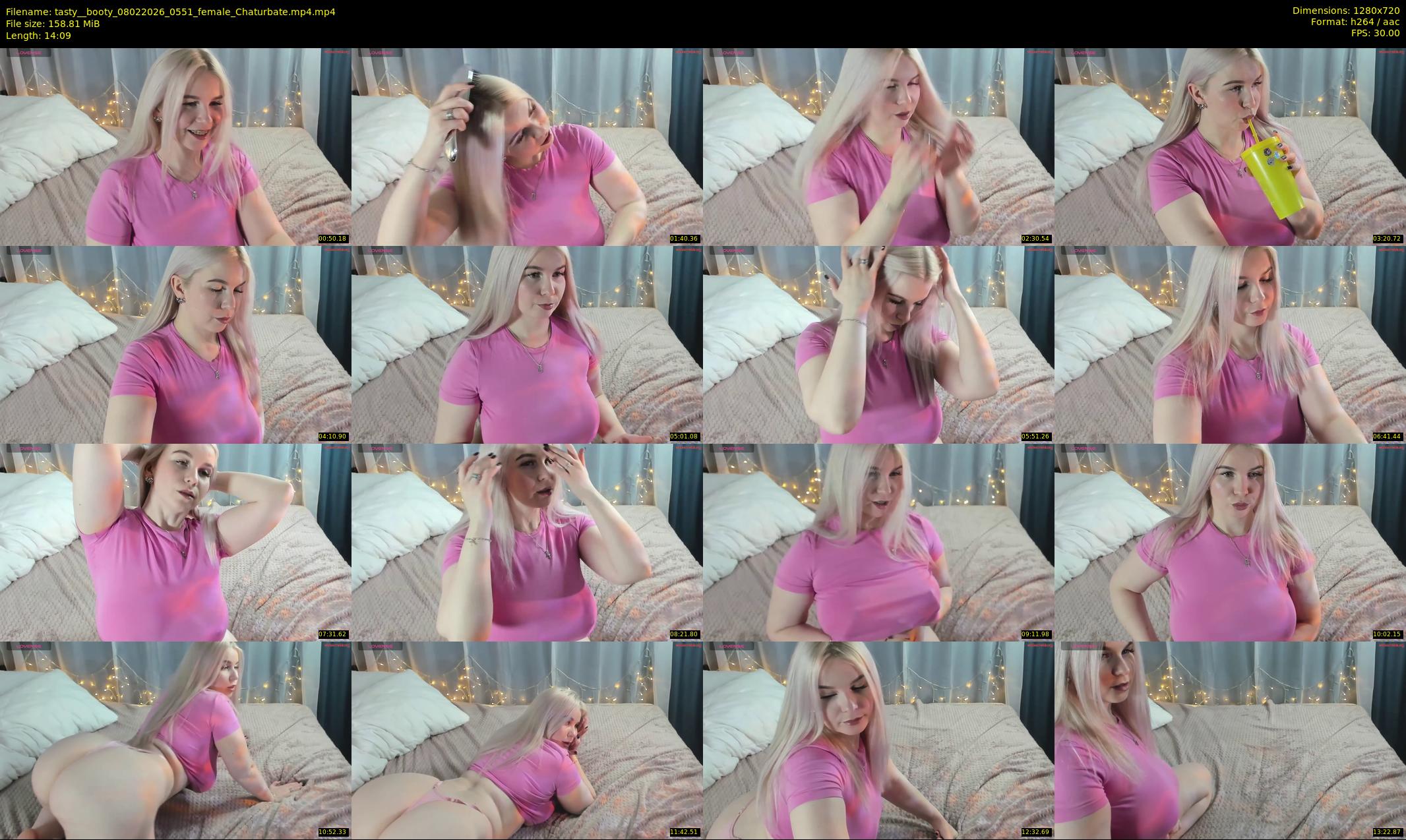 tasty__booty — 15 minute Chaturbate female cam show recording, 720p, Feb 8, 2026