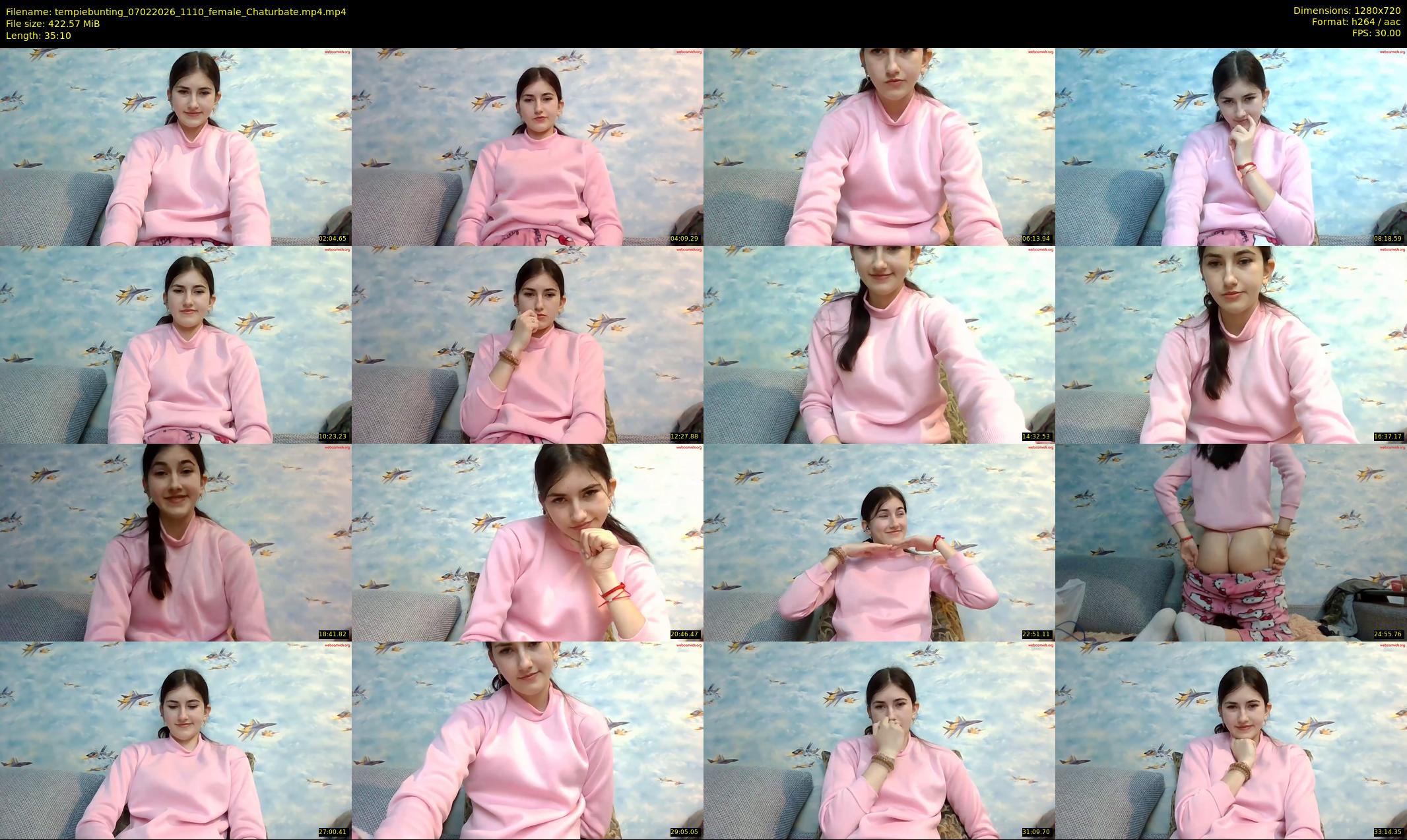 tempiebunting — 36 minute Chaturbate female cam show recording, 720p, Feb 7, 2026
