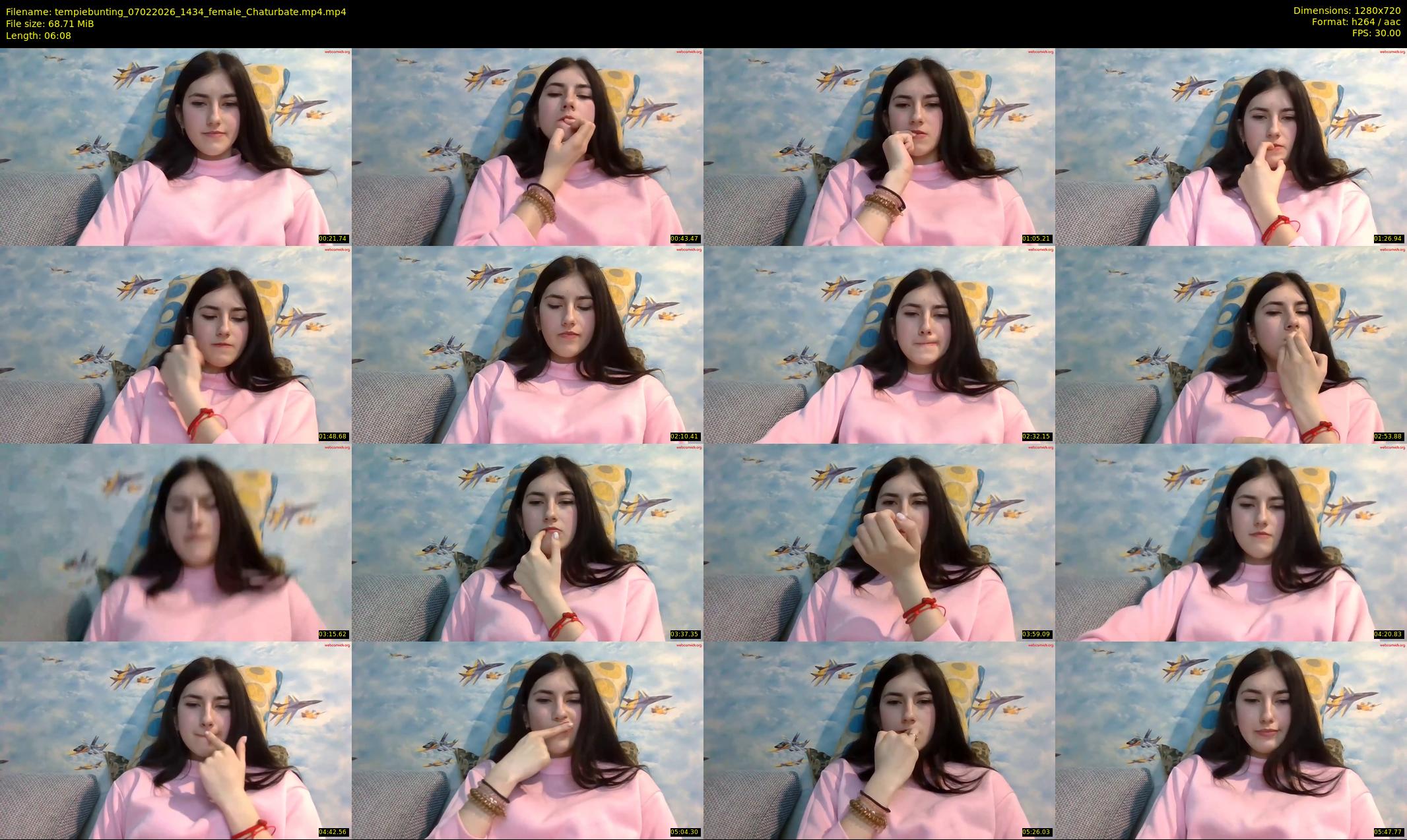 tempiebunting — 7 minute Chaturbate female cam show recording, 720p, Feb 7, 2026