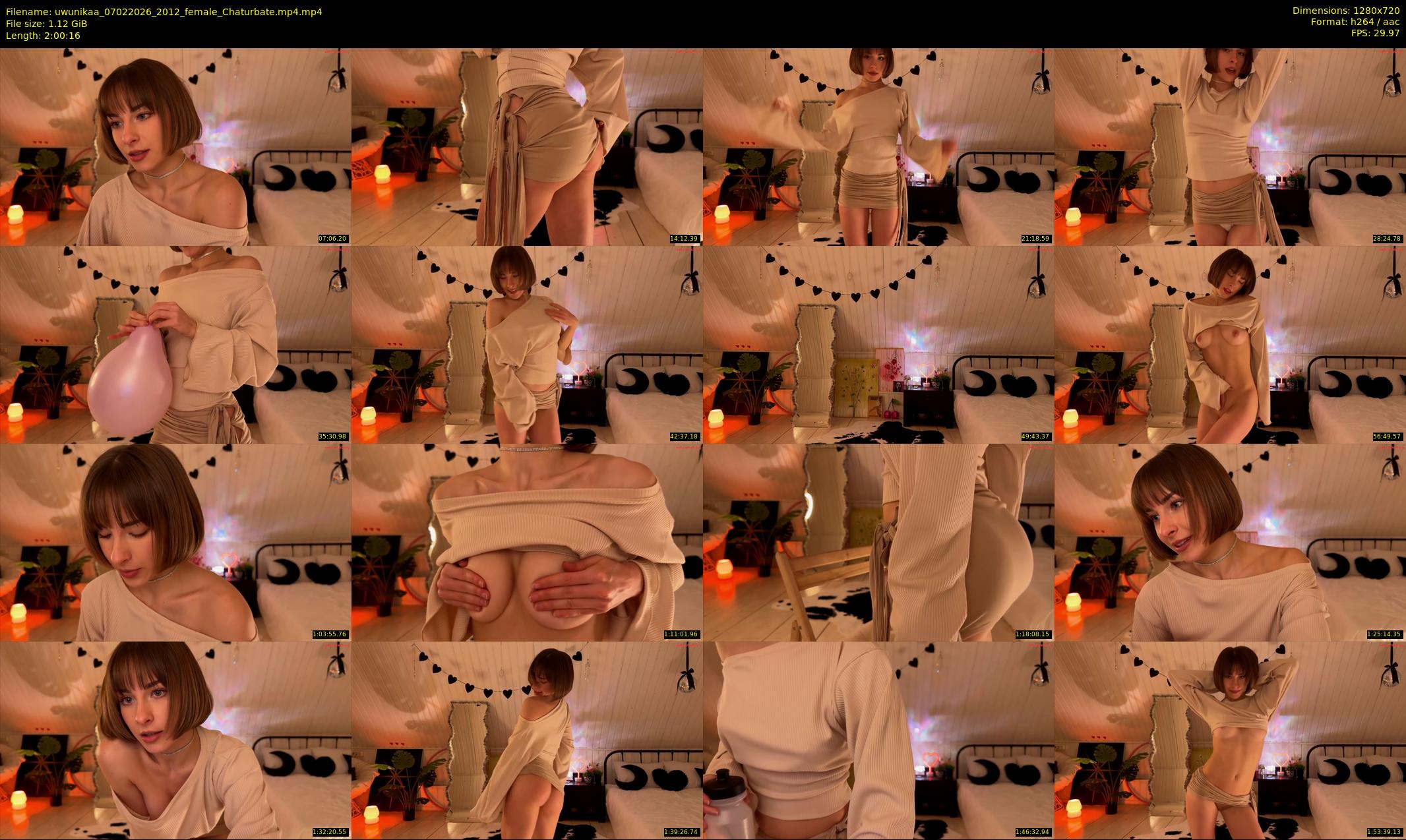 uwunikaa — 121 minute Chaturbate female cam show recording, 720p, Feb 7, 2026