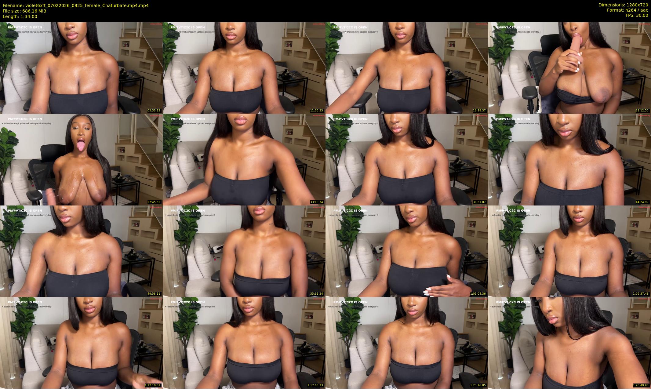 violet6xft — 94 minute Chaturbate female cam show recording, 720p, Feb 7, 2026