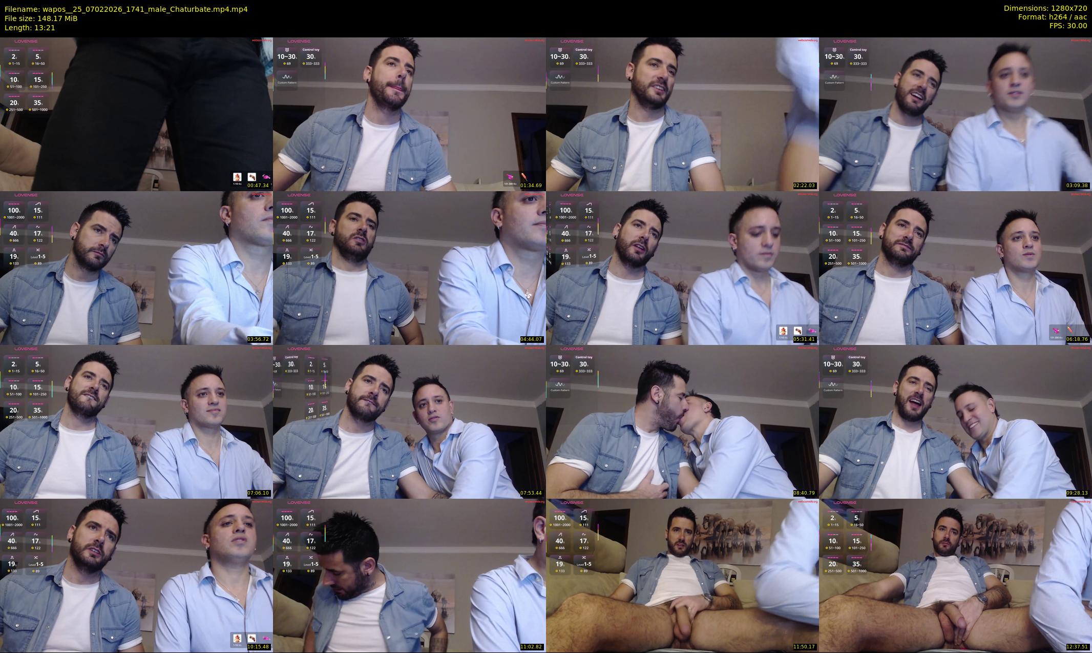 wapos__25 — 14 minute Chaturbate male cam show recording, 720p, Feb 7, 2026
