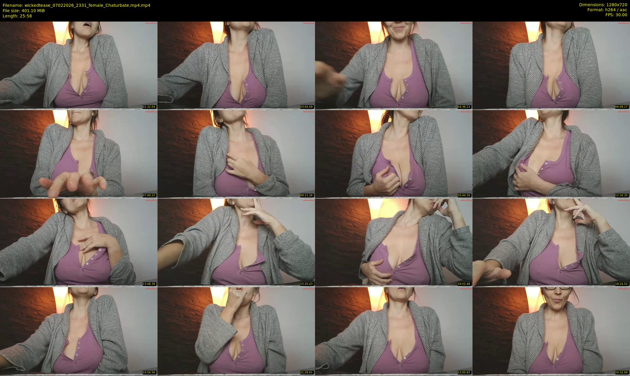 wickedtease — 26 minute Chaturbate female cam show recording, 720p, Feb 7, 2026