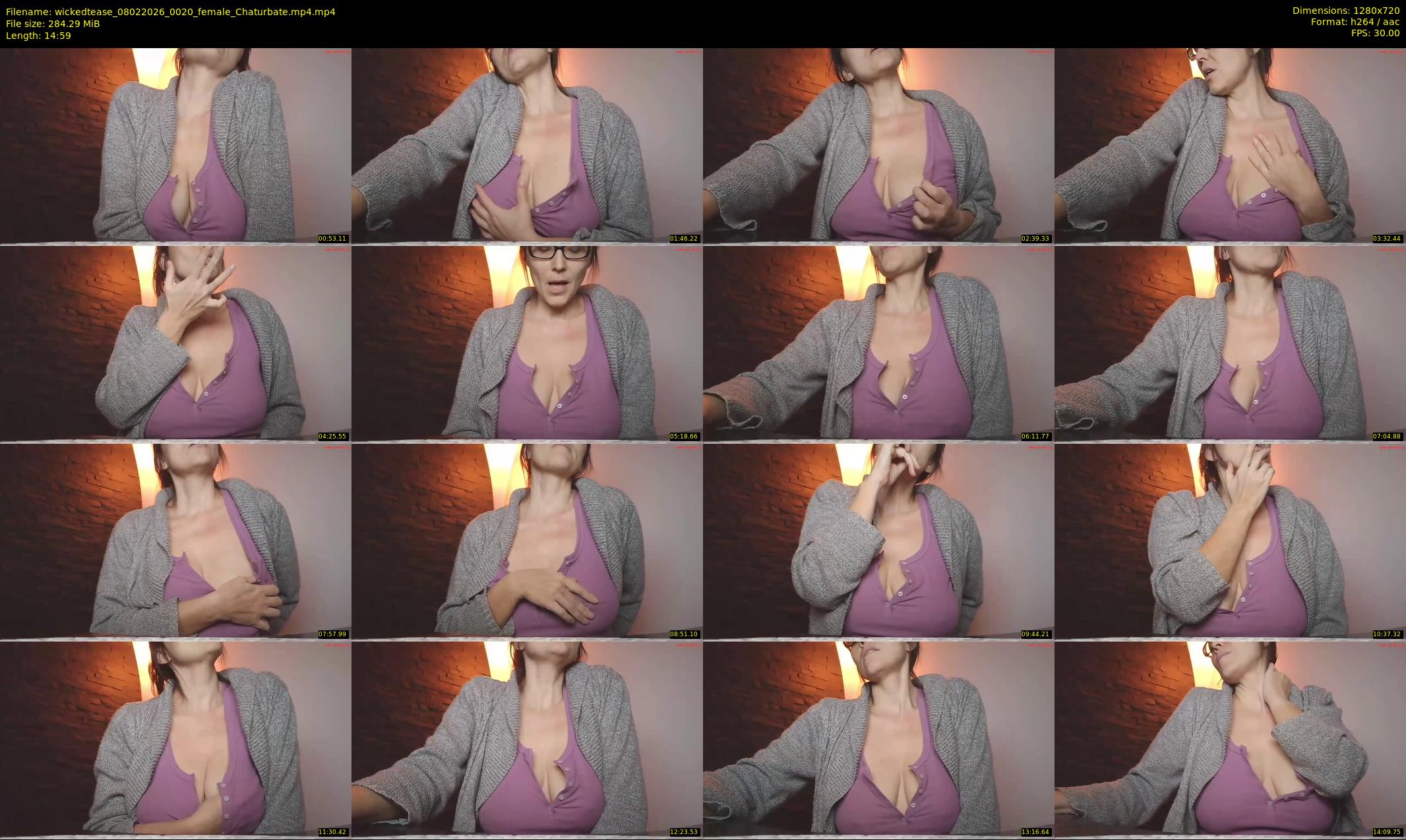 wickedtease — 15 minute Chaturbate female cam show recording, 720p, Feb 8, 2026