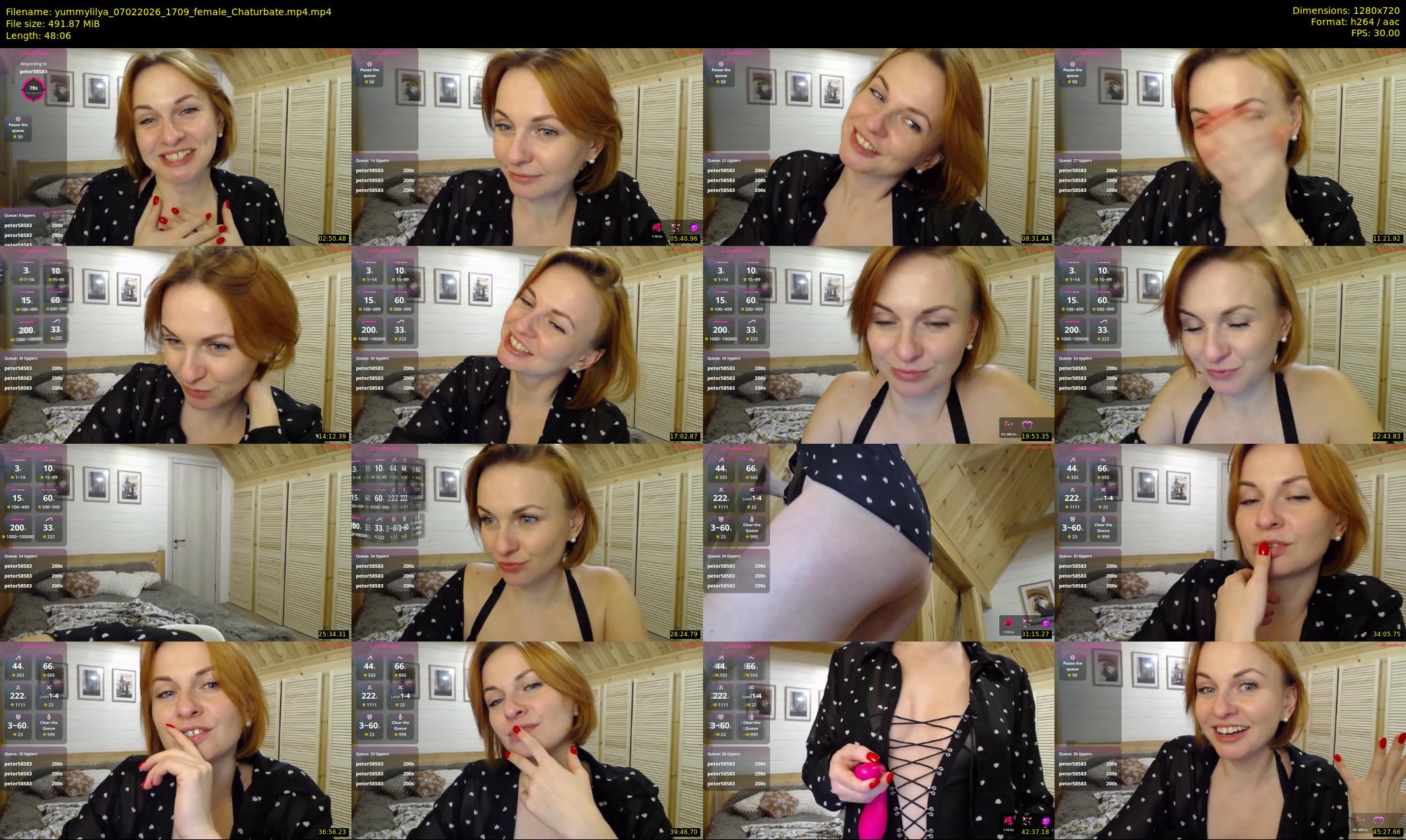 yummylilya — 49 minute Chaturbate female cam show recording, 720p, Feb 7, 2026