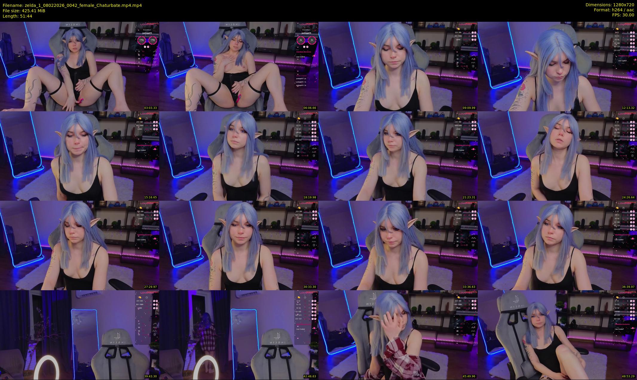 zelda_1 — 52 minute Chaturbate female cam show recording, 720p, Feb 8, 2026