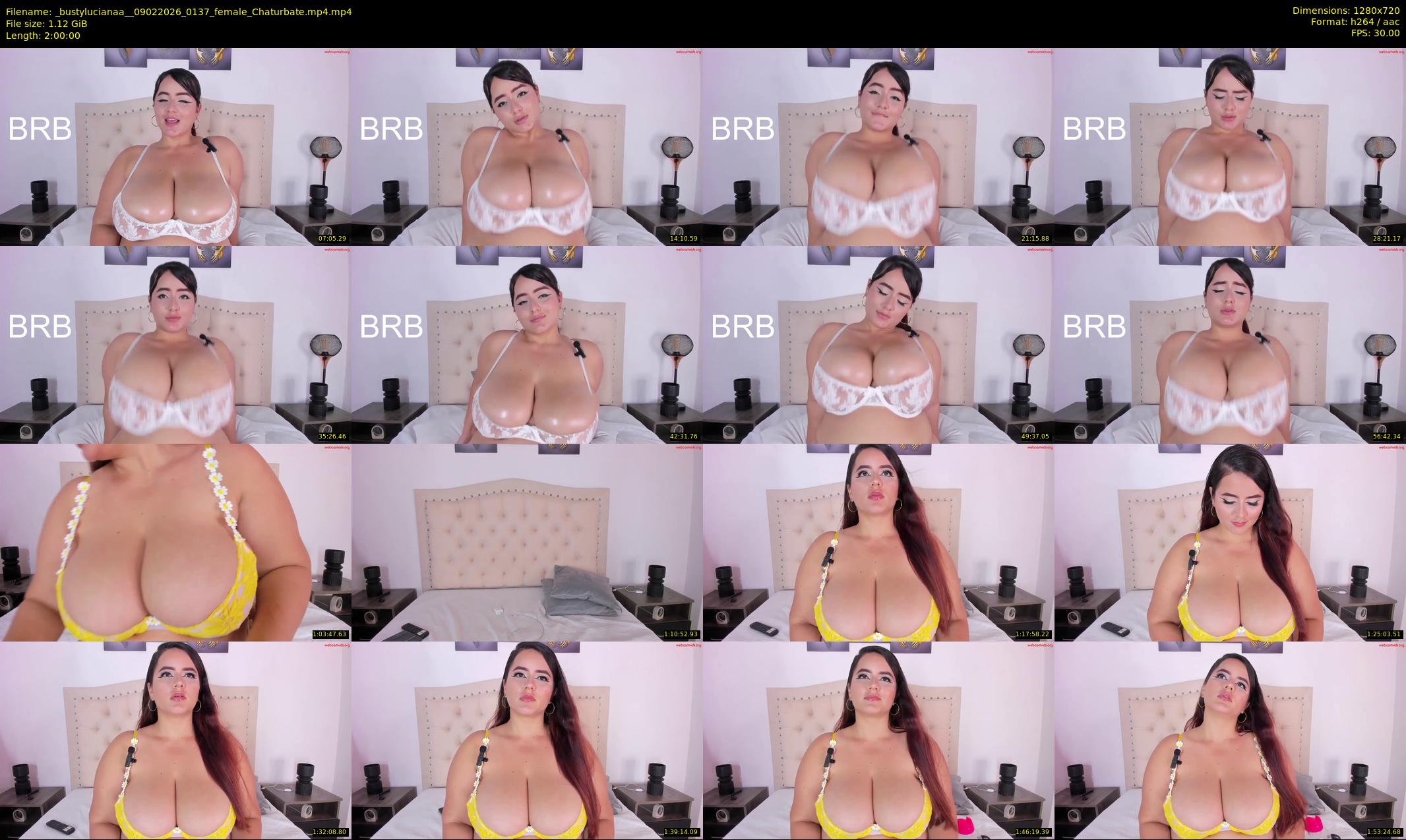 _bustylucianaa_ — 120 minute Chaturbate female cam show recording, 720p, Feb 9, 2026