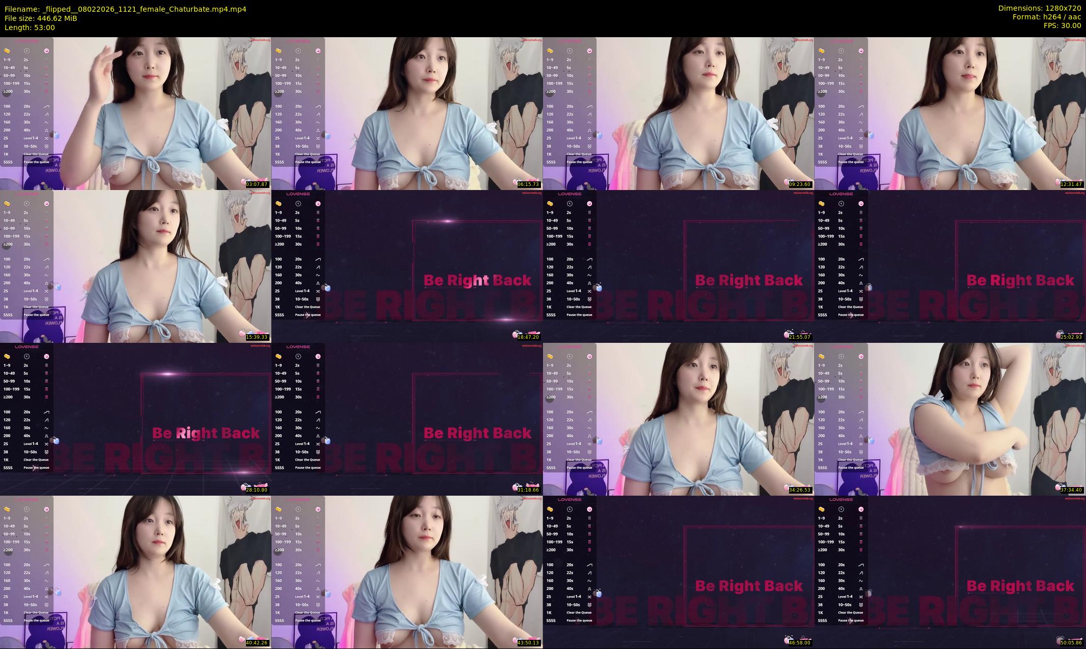 _flipped_ — 53 minute Chaturbate female cam show recording, 720p, Feb 8, 2026