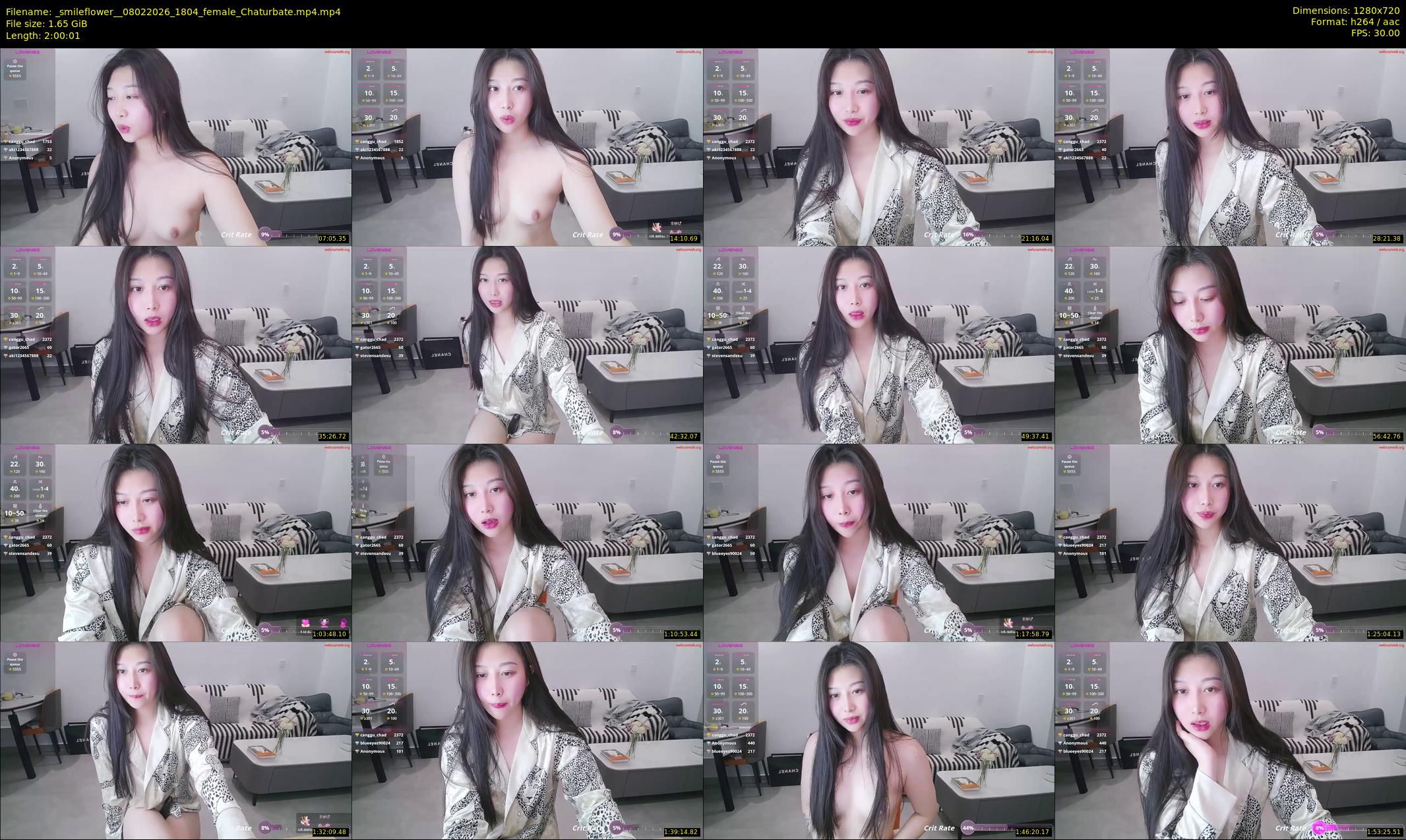 _smileflower_ — 121 minute Chaturbate female cam show recording, 720p, Feb 8, 2026