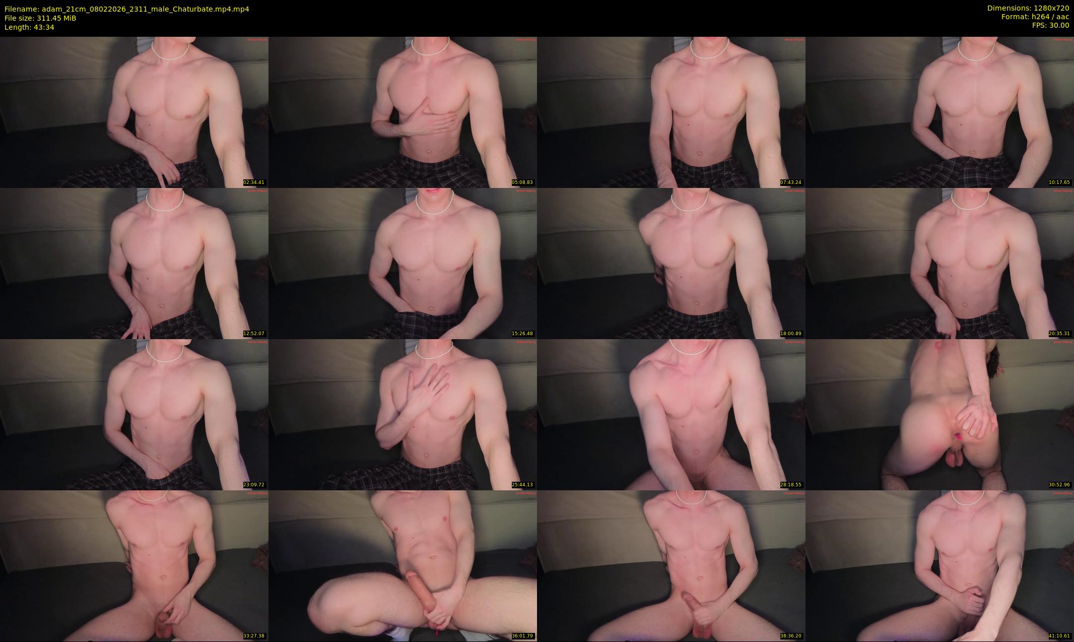 adam_21cm — 44 minute Chaturbate male cam show recording, 720p, Feb 8, 2026