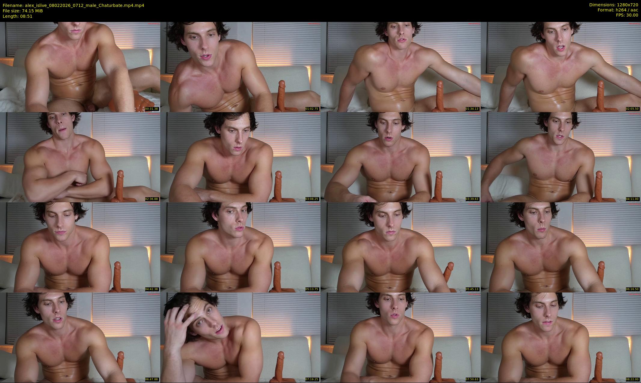 alex_islive — 9 minute Chaturbate male cam show recording, 720p, Feb 8, 2026