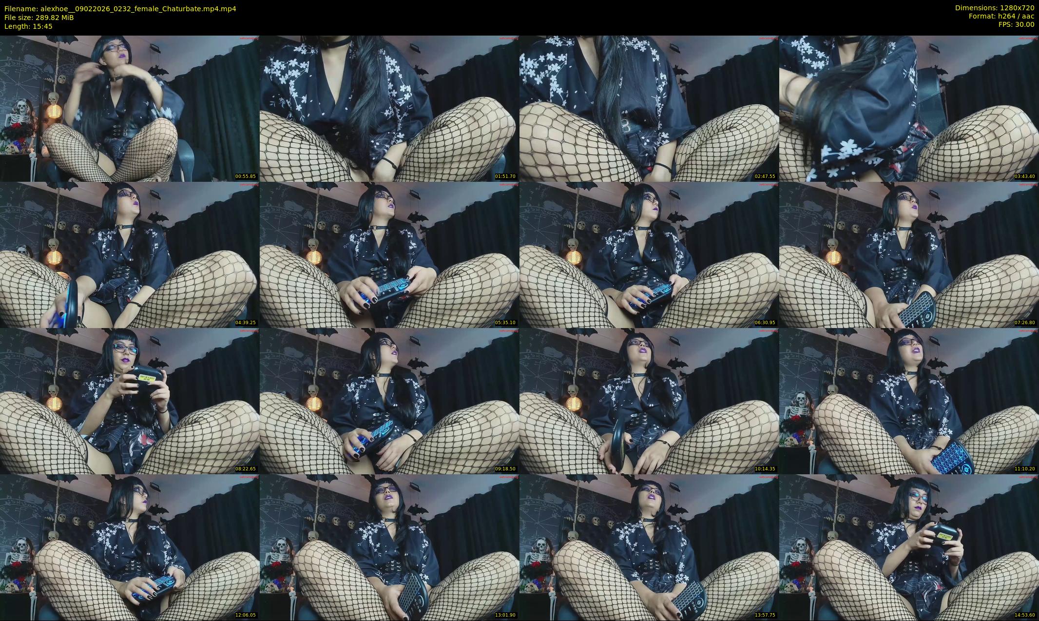 alexhoe_ — 16 minute Chaturbate female cam show recording, 720p, Feb 9, 2026