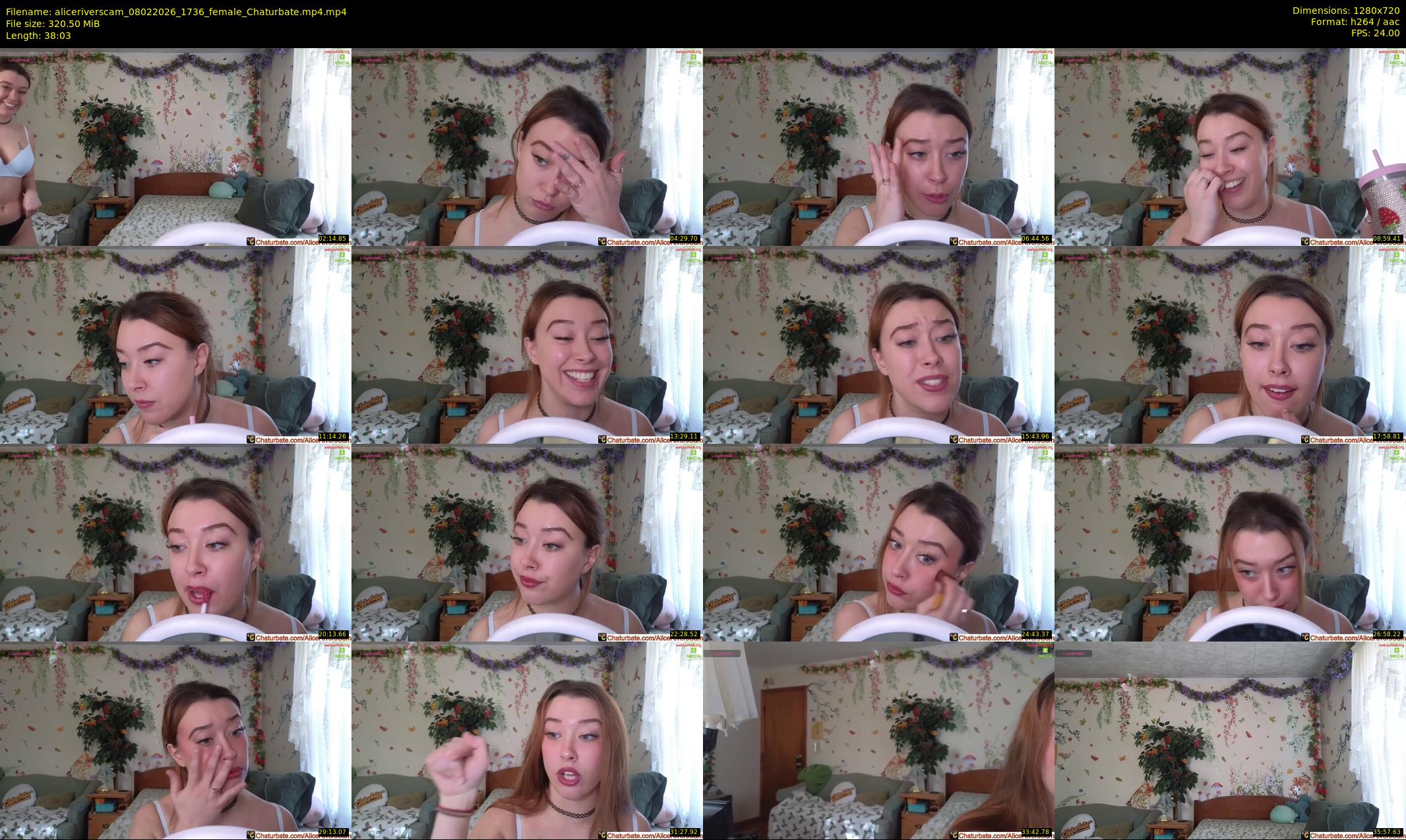 aliceriverscam — 39 minute Chaturbate female cam show recording, 720p, Feb 8, 2026