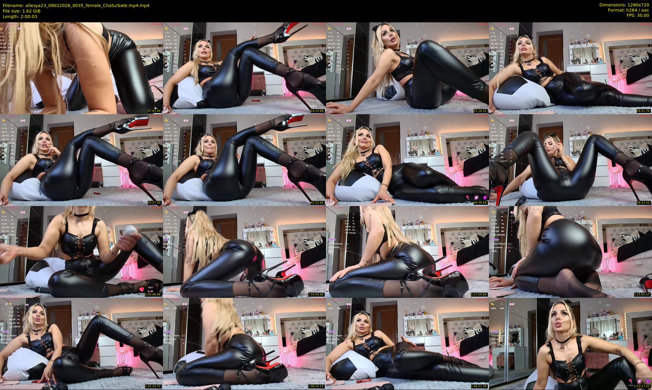 allesya23 — 121 minute Chaturbate female cam show recording, 720p, Feb 9, 2026