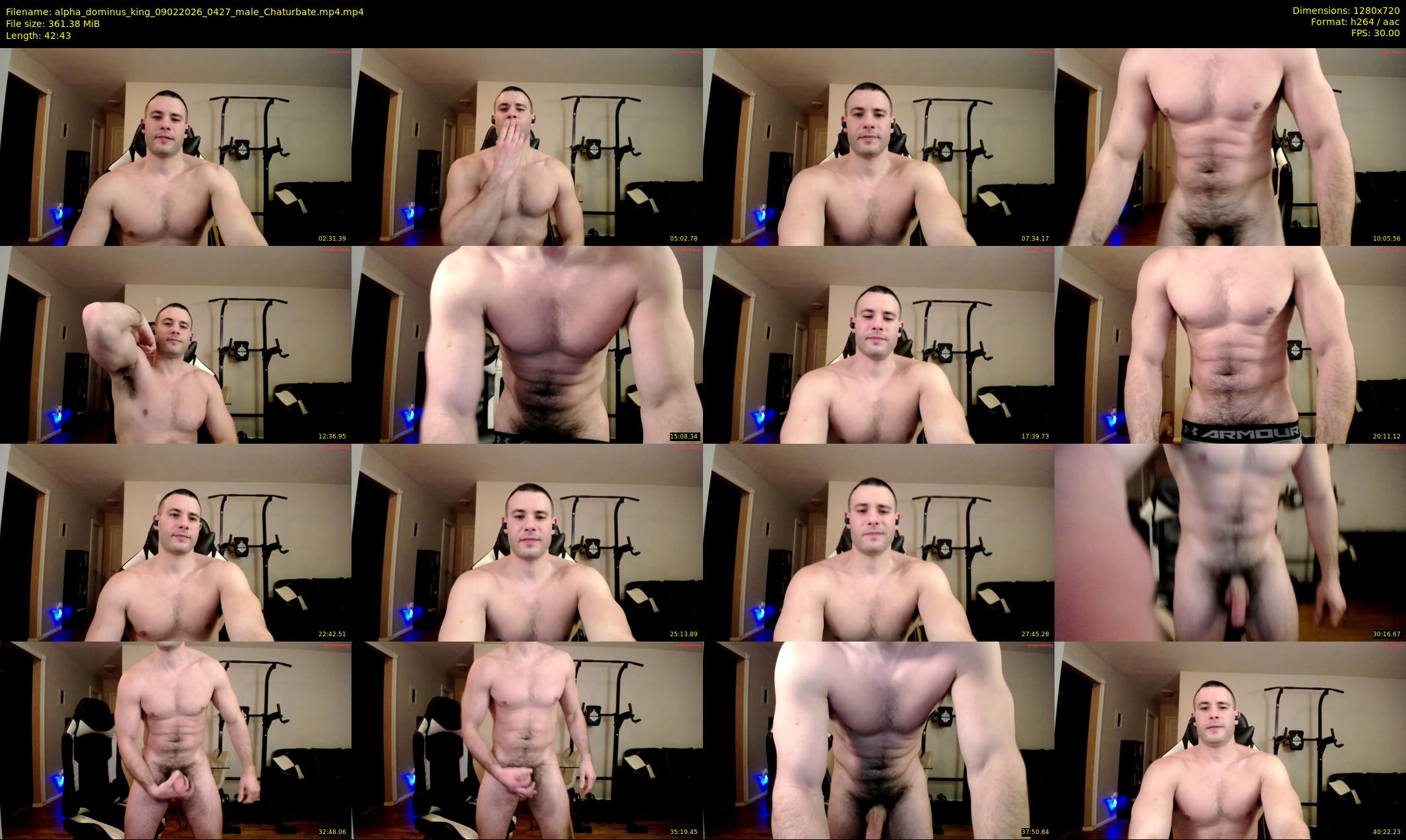 alpha_dominus_king — 43 minute Chaturbate male cam show recording, 720p, Feb 9, 2026