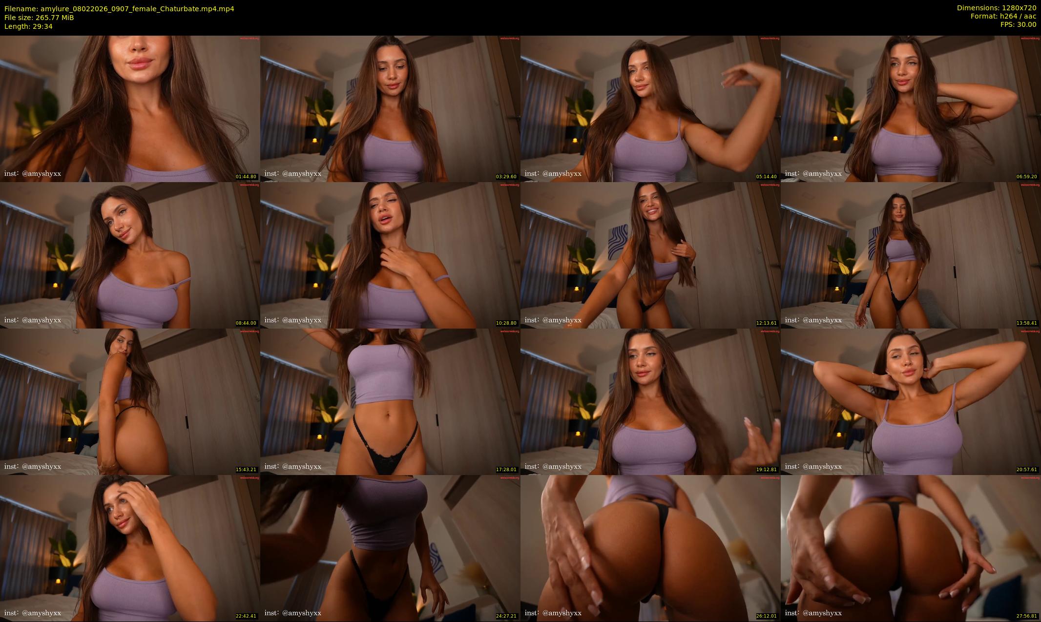 amylure — 30 minute Chaturbate female cam show recording, 720p, Feb 8, 2026