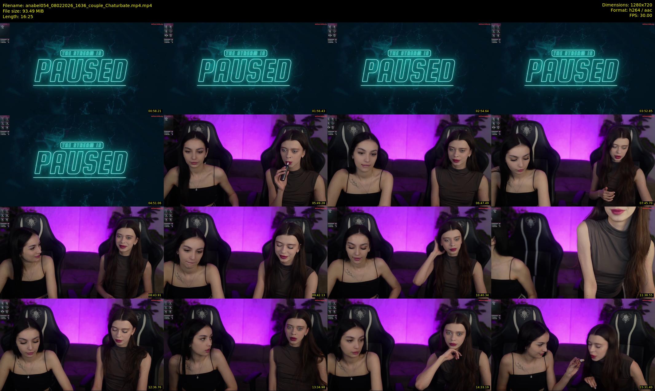 anabel054 — 17 minute Chaturbate female cam show recording, 720p, Feb 8, 2026