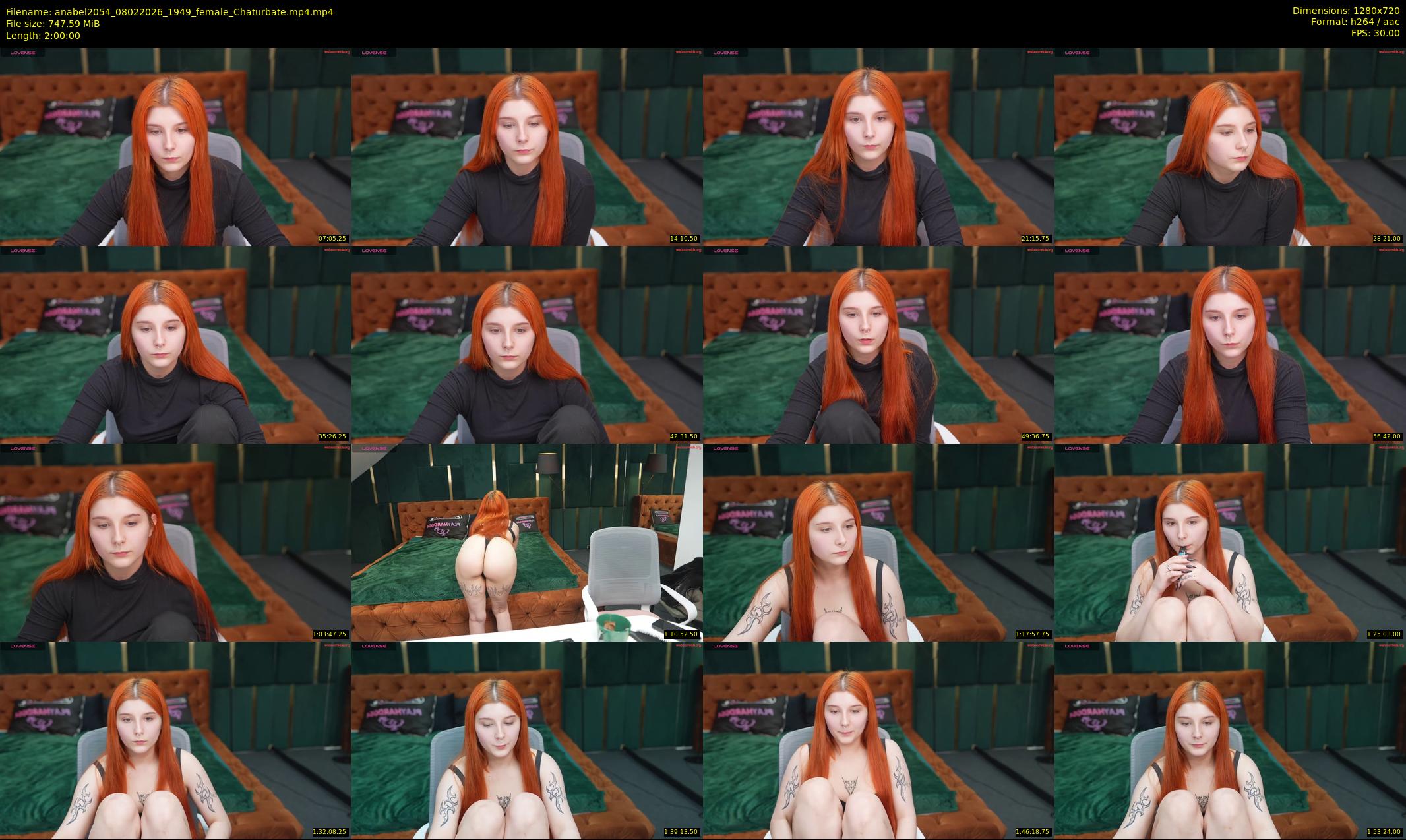 anabel2054 — 120 minute Chaturbate female cam show recording, 720p, Feb 8, 2026