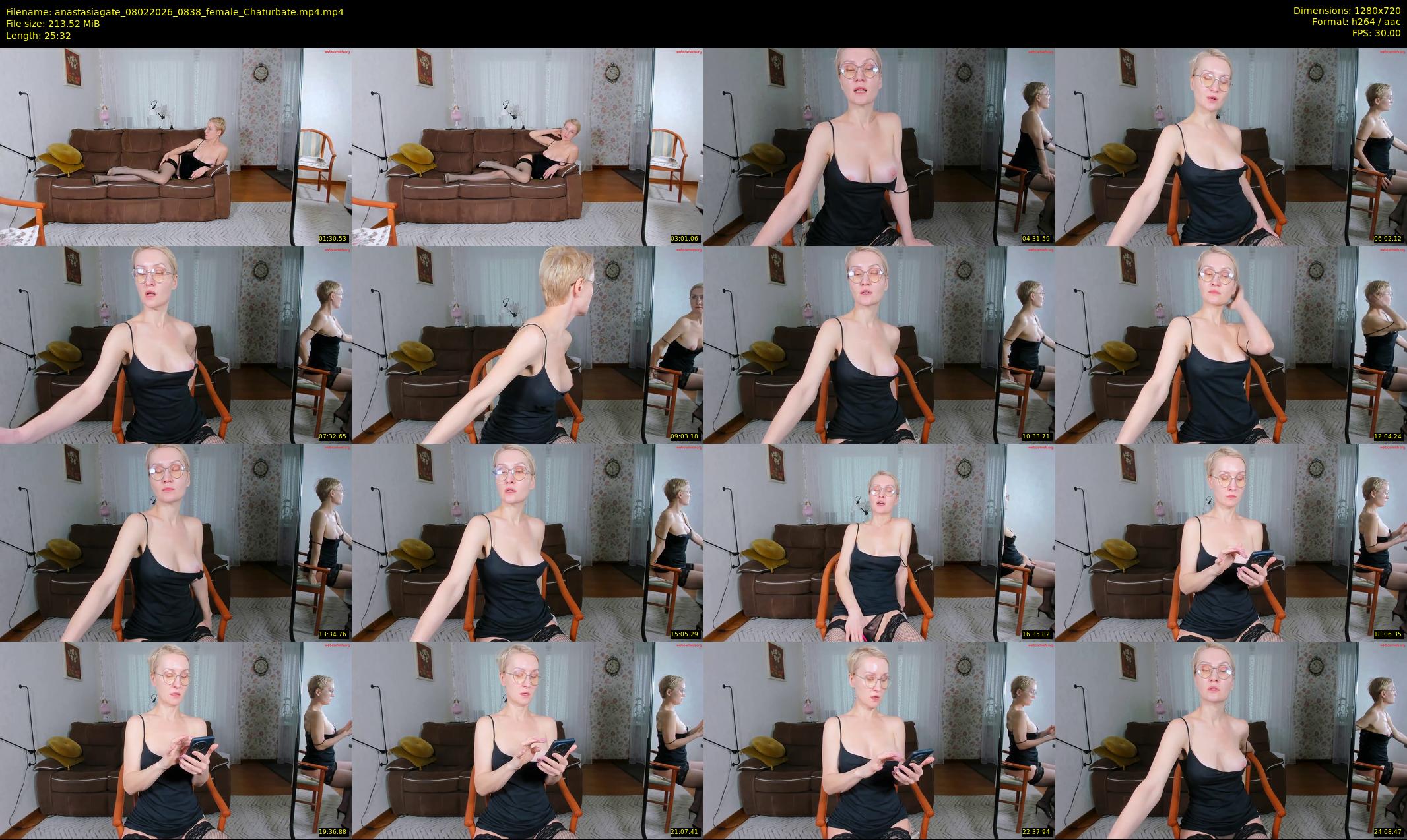 anastasiagate — 26 minute Chaturbate female cam show recording, 720p, Feb 8, 2026