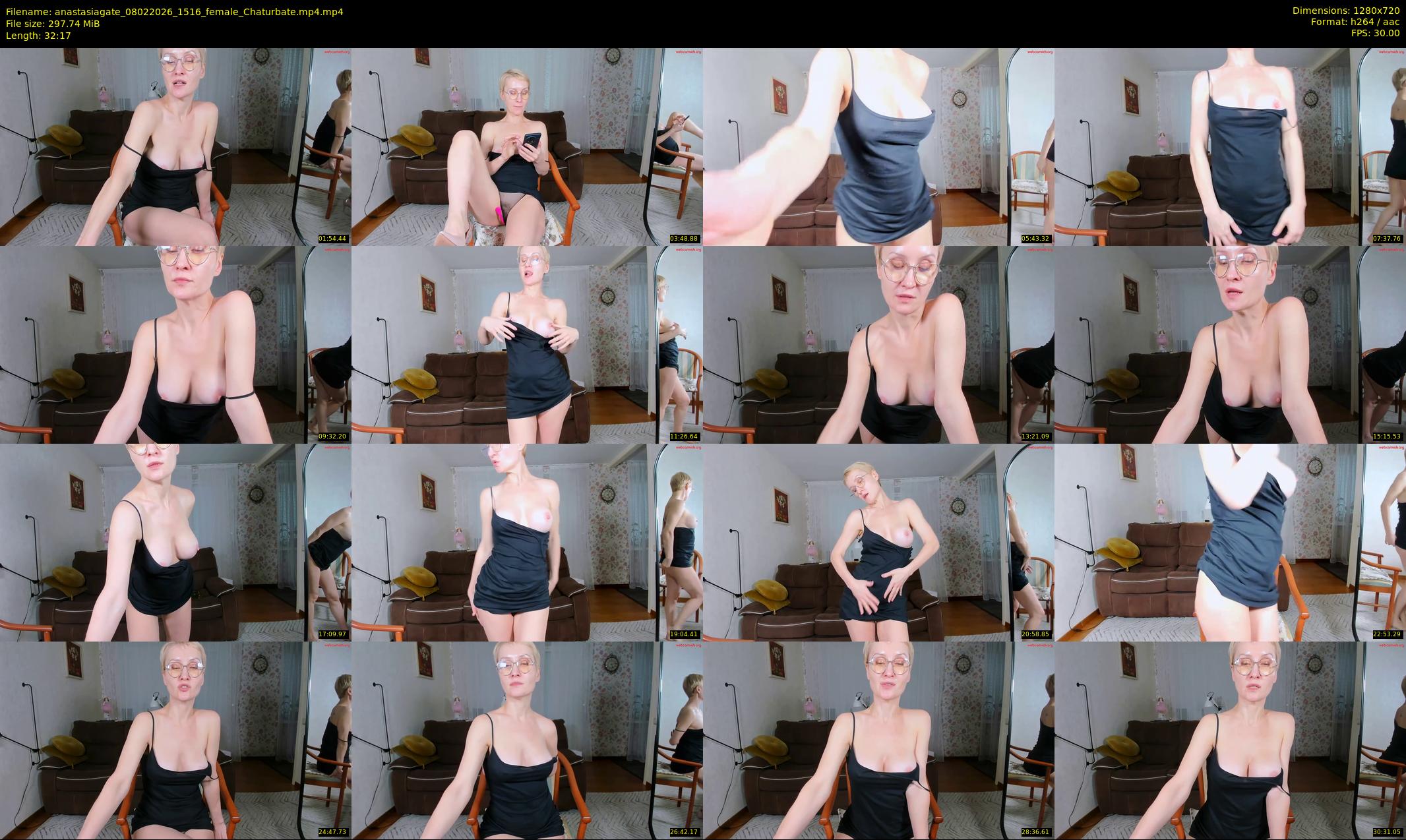 anastasiagate — 33 minute Chaturbate female cam show recording, 720p, Feb 8, 2026