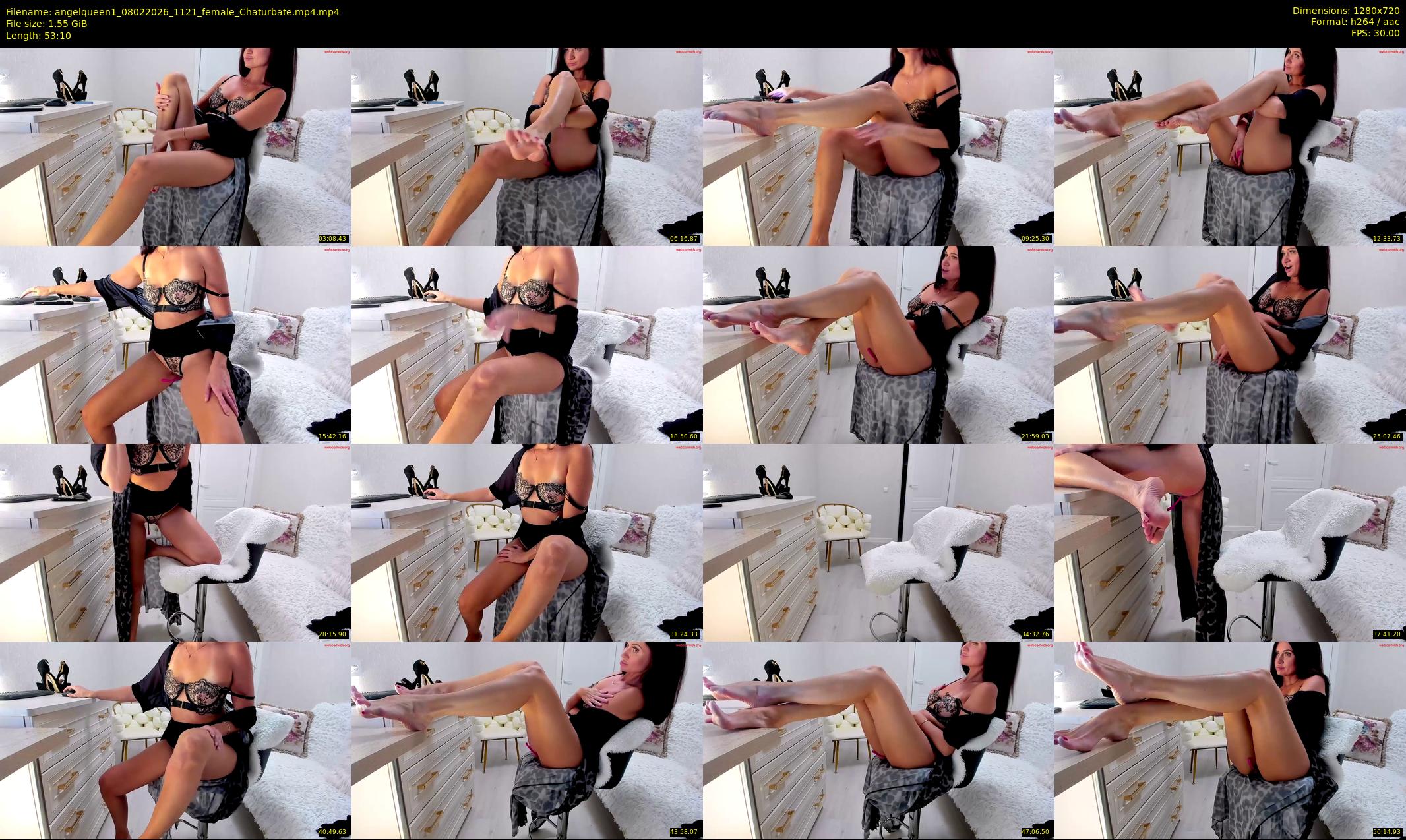 angelqueen1 — 54 minute Chaturbate female cam show recording, 720p, Feb 8, 2026
