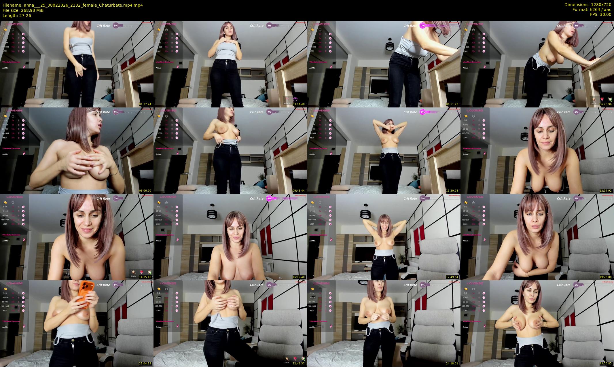 anna___25 — 28 minute Chaturbate female cam show recording, 720p, Feb 8, 2026