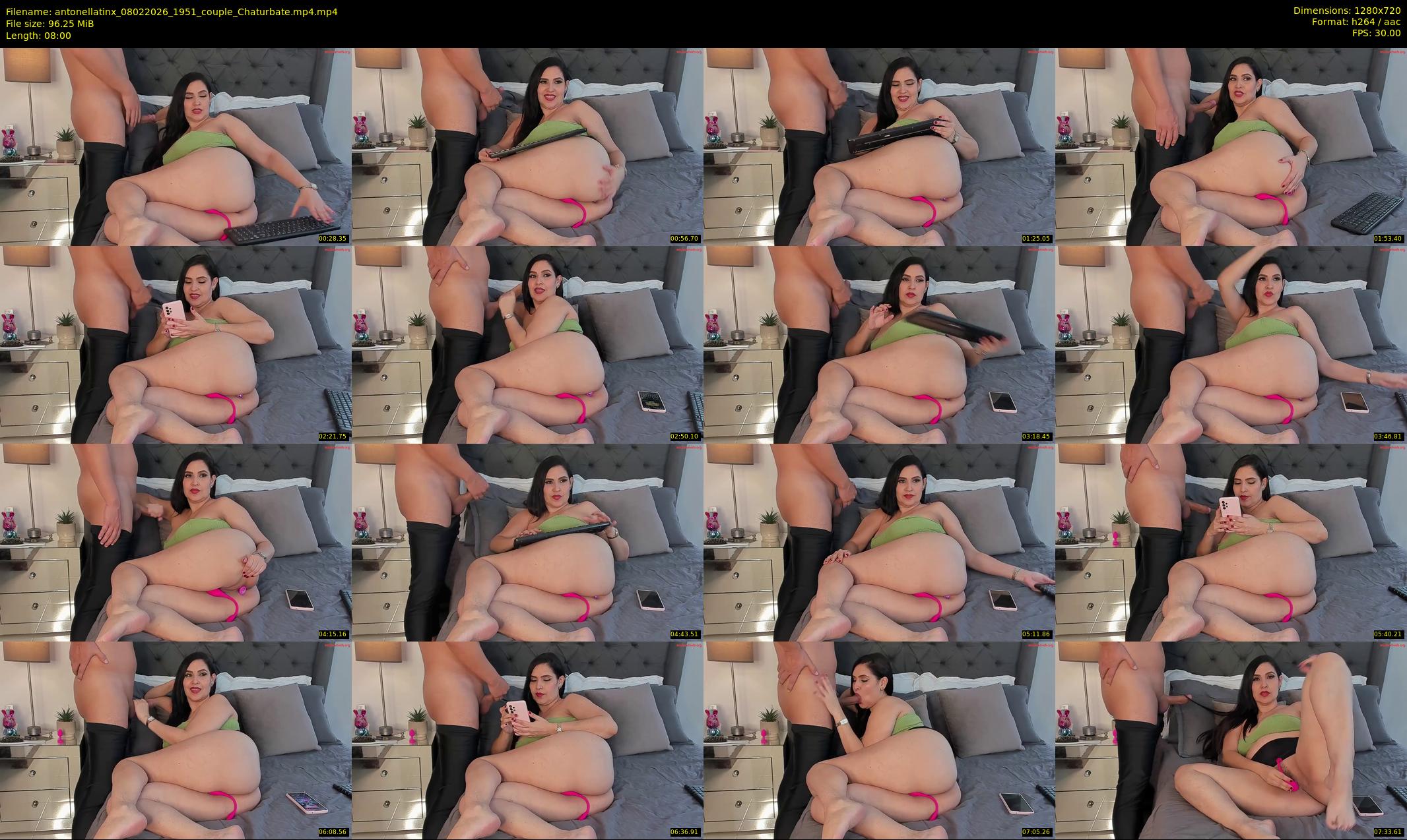 antonellatinx — 8 minute Chaturbate couple cam show recording, 720p, Feb 8, 2026