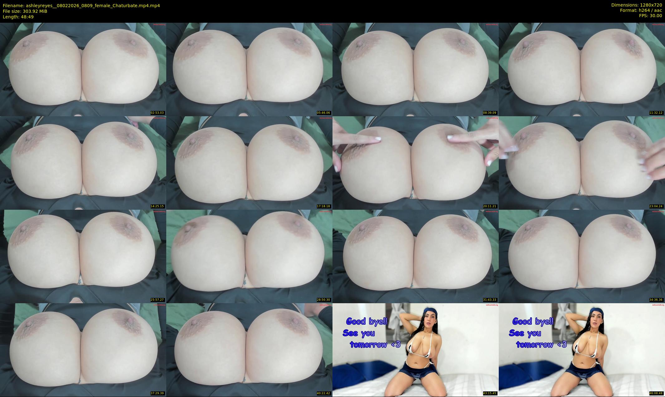 ashleyreyes_ — 49 minute Chaturbate female cam show recording, 720p, Feb 8, 2026