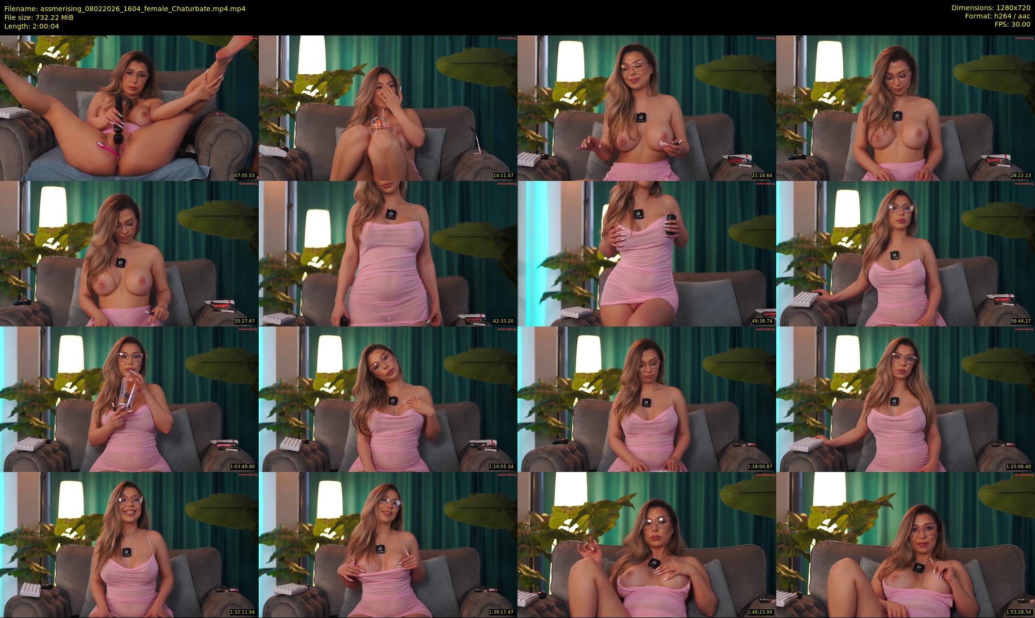 assmerising — 121 minute Chaturbate female cam show recording, 720p, Feb 8, 2026