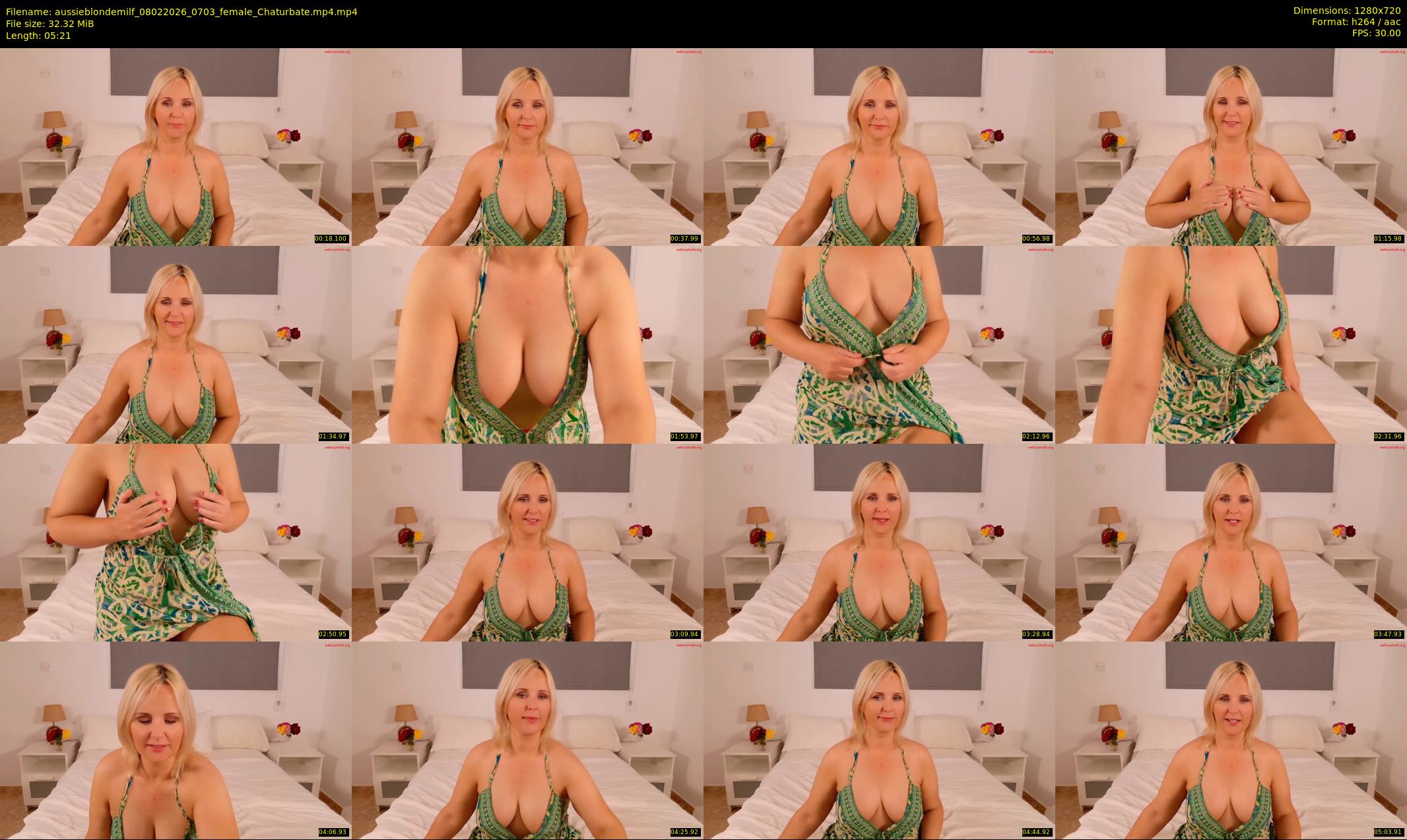 aussieblondemilf — 6 minute Chaturbate female cam show recording, 720p, Feb 8, 2026