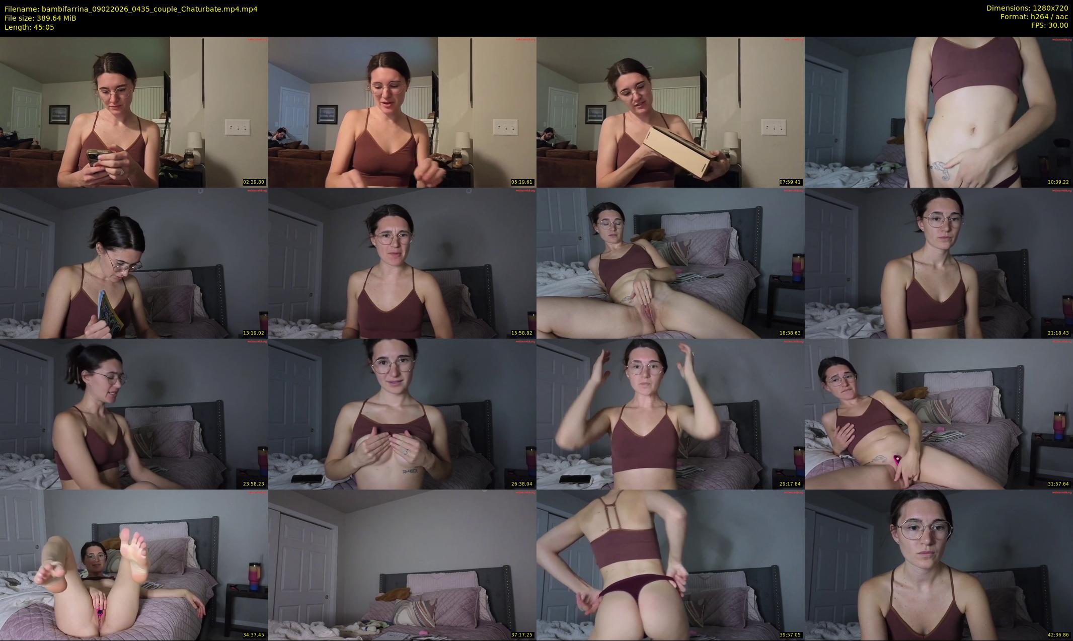 bambifarrina — 46 minute Chaturbate couple cam show recording, 720p, Feb 9, 2026