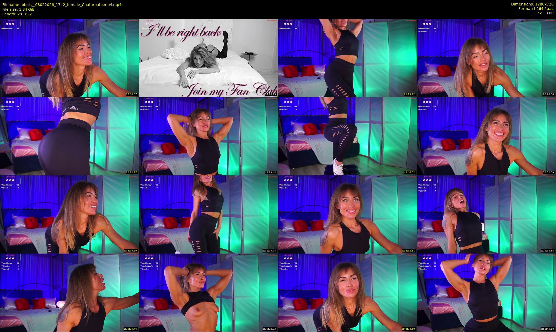 bbpls_ — 121 minute Chaturbate female cam show recording, 720p, Feb 8, 2026