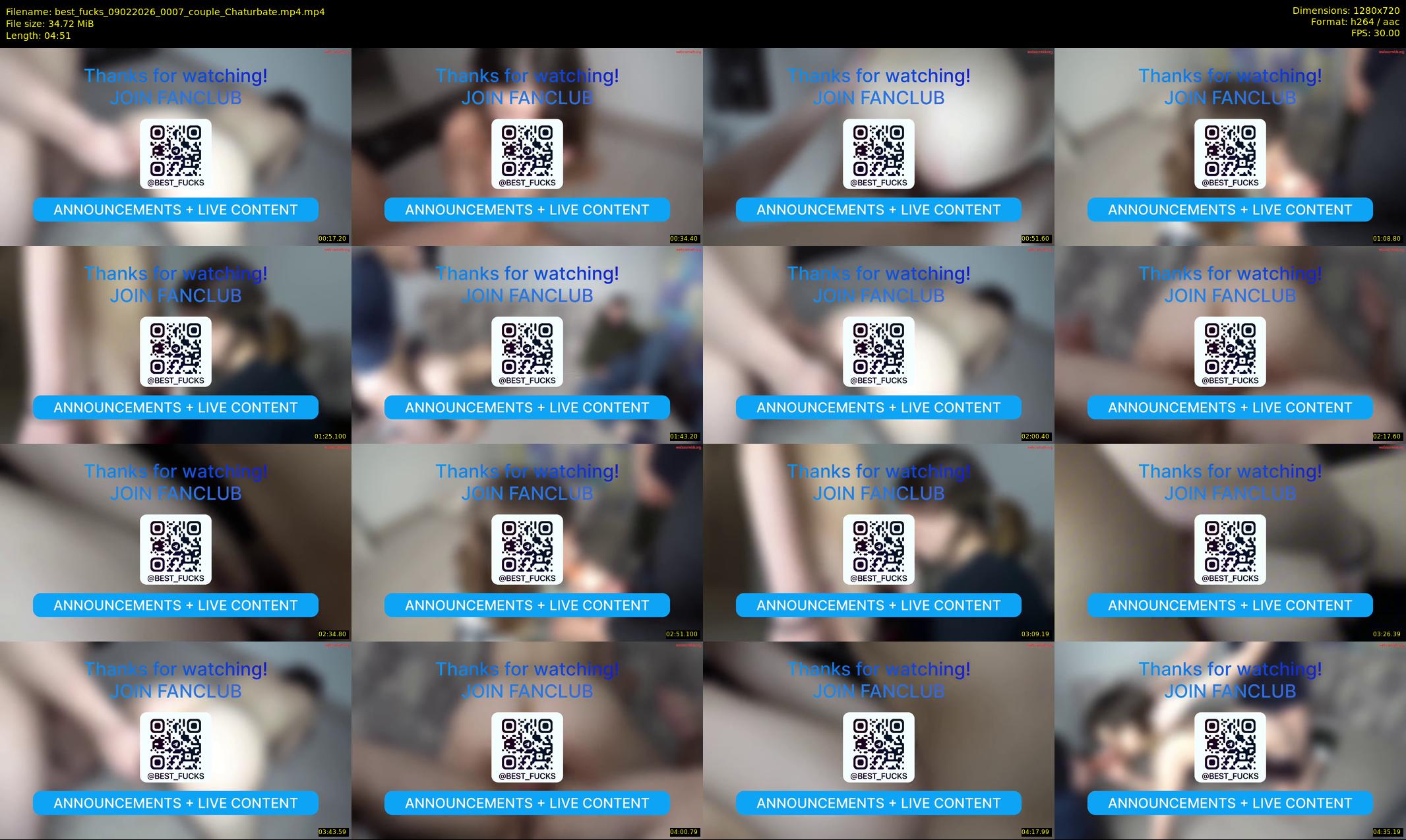 best_fucks — 5 minute Chaturbate couple cam show recording, 720p, Feb 9, 2026