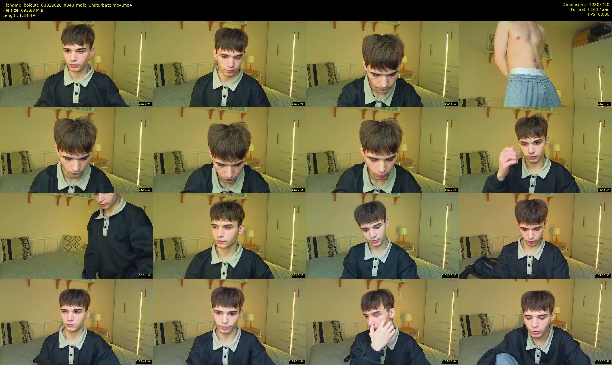 boicute — 95 minute Chaturbate male cam show recording, 720p, Feb 8, 2026