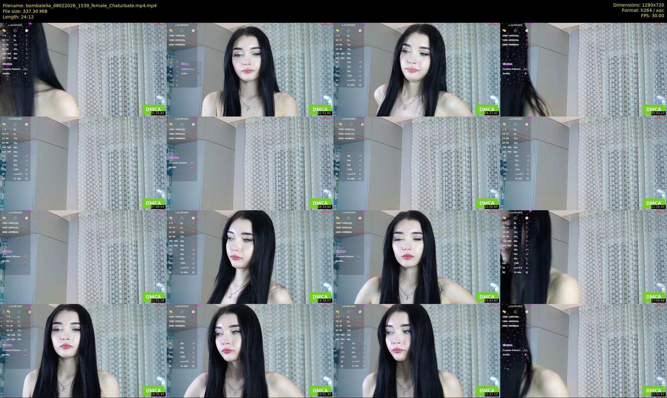 bombaleila — 25 minute Chaturbate female cam show recording, 720p, Feb 8, 2026