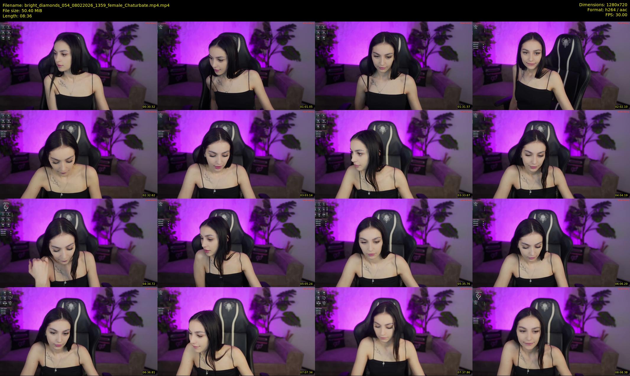 bright_diamonds_054 — 9 minute Chaturbate couple cam show recording, 720p, Feb 8, 2026