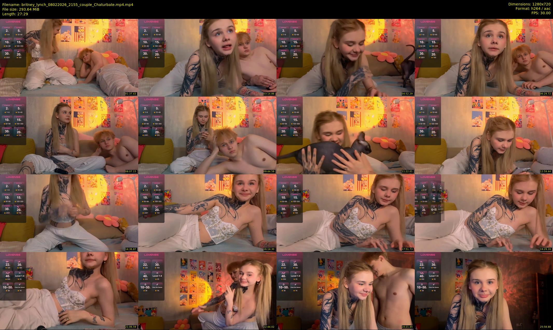 britney_lynch — 28 minute Chaturbate female cam show recording, 720p, Feb 8, 2026