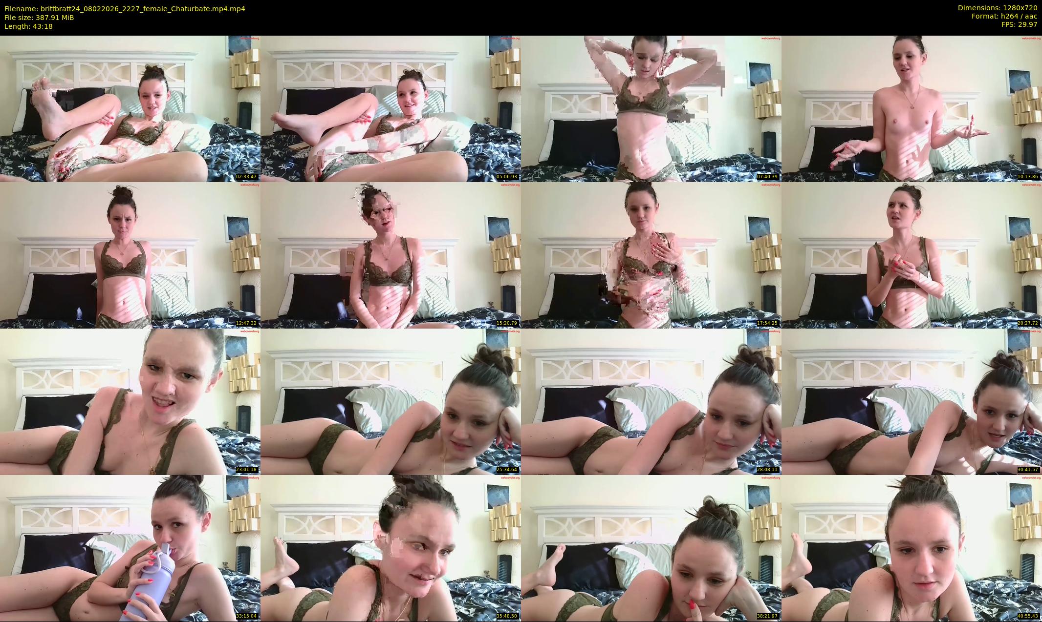 brittbratt24 — 44 minute Chaturbate female cam show recording, 720p, Feb 8, 2026