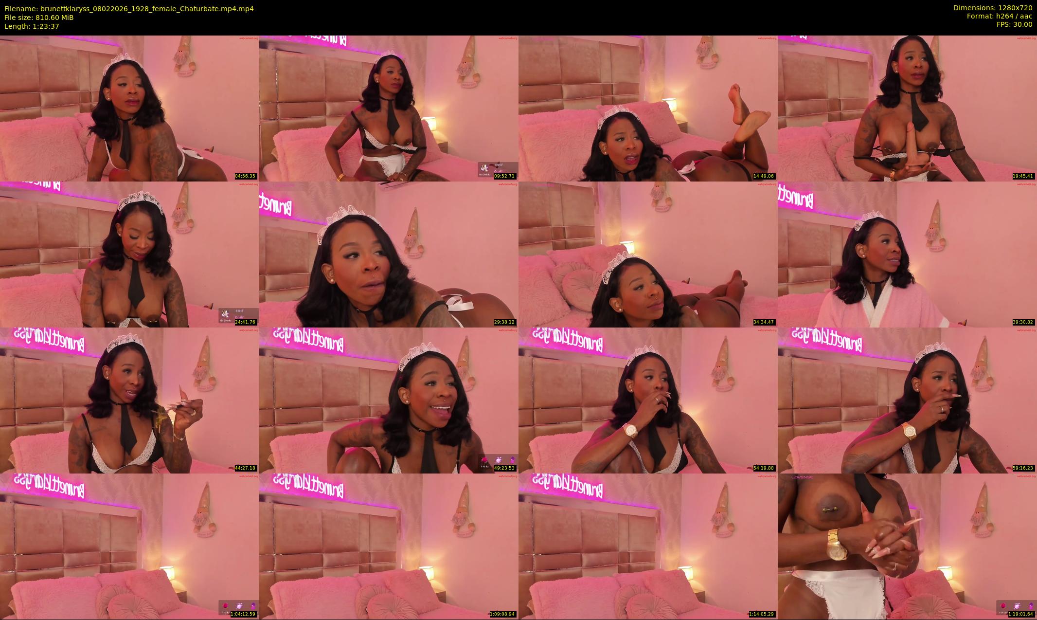 brunettklaryss — 84 minute Chaturbate female cam show recording, 720p, Feb 8, 2026