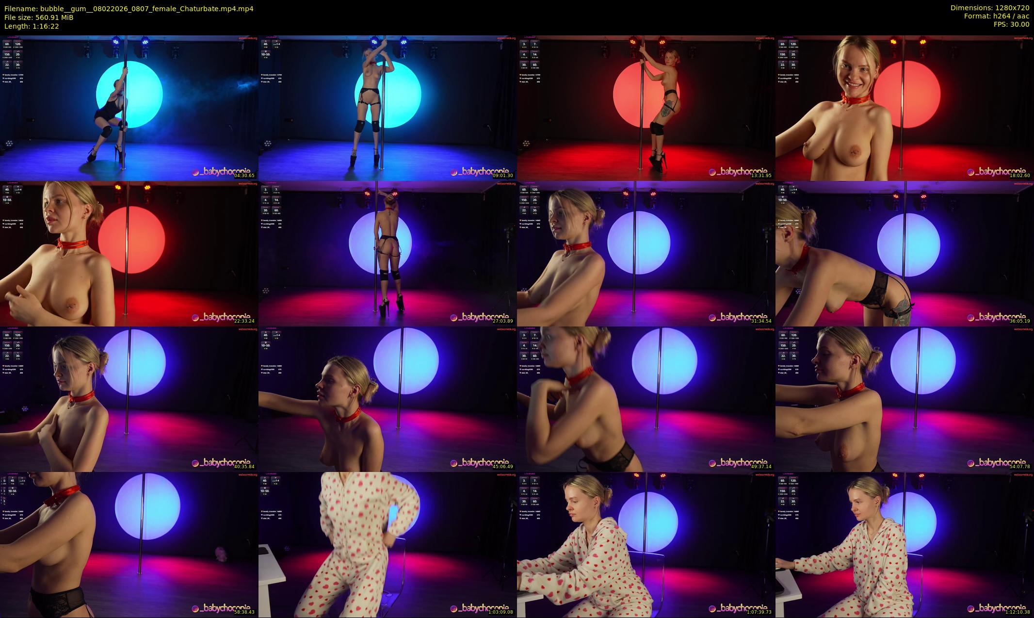 bubble__gum_ — 77 minute Chaturbate female cam show recording, 720p, Feb 8, 2026
