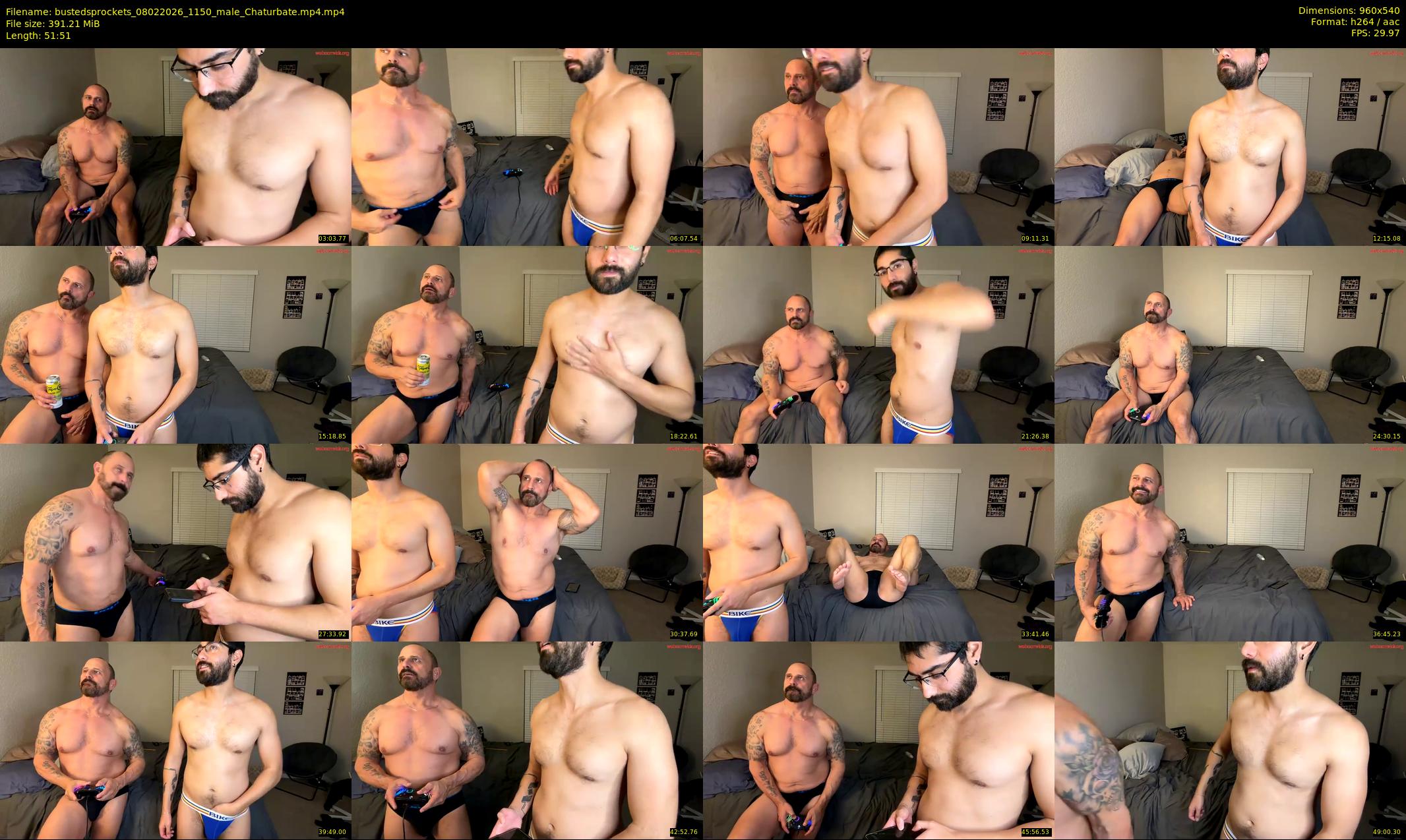 bustedsprockets — 52 minute Chaturbate male cam show recording, 480p, Feb 8, 2026