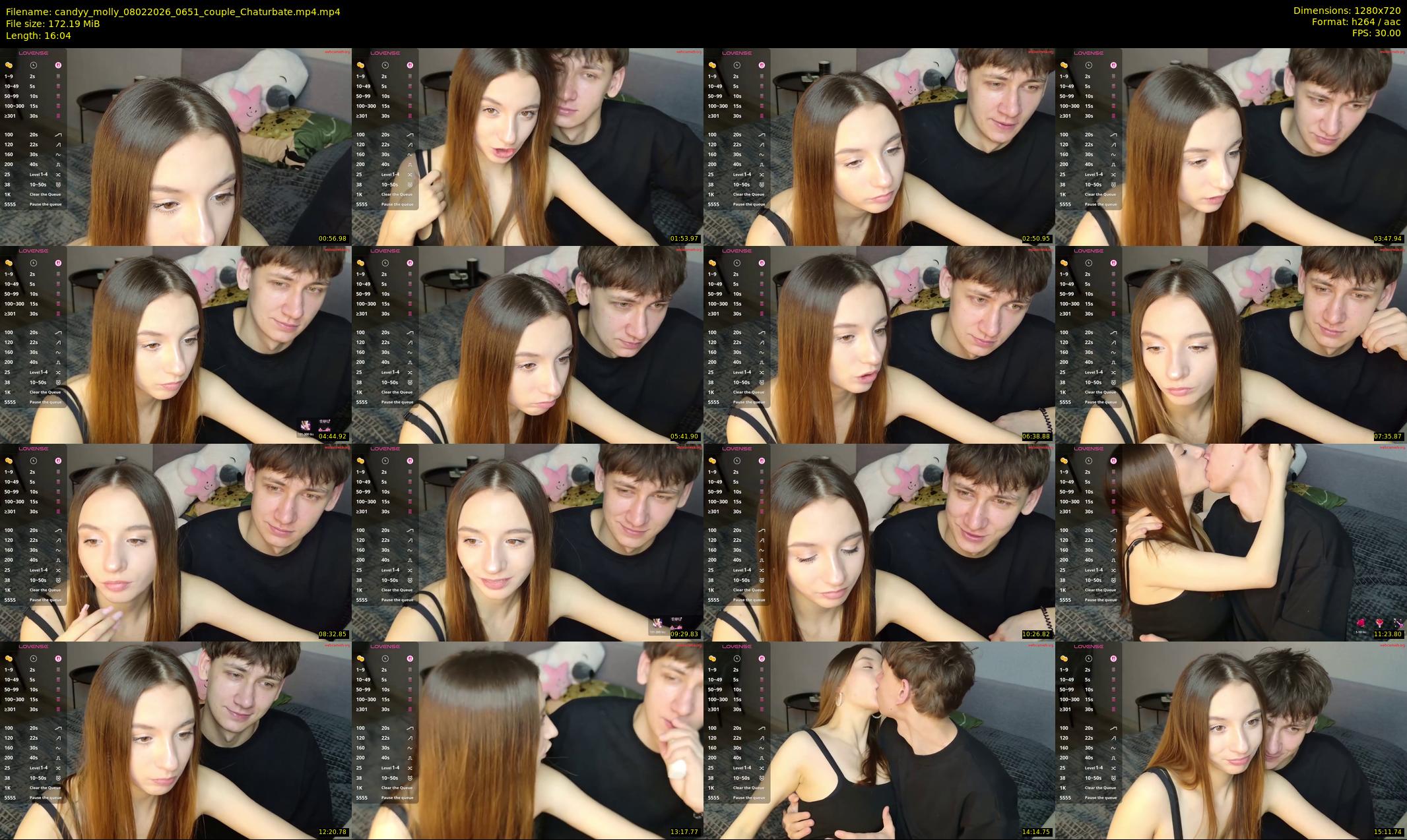 candyy_molly — 17 minute Chaturbate couple cam show recording, 720p, Feb 8, 2026