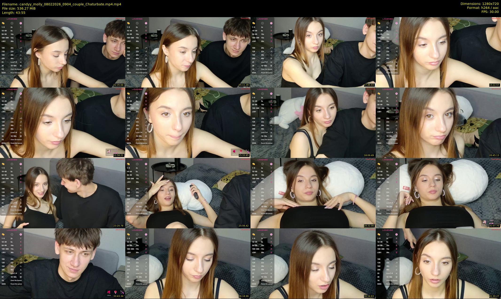 candyy_molly — 44 minute Chaturbate couple cam show recording, 720p, Feb 8, 2026