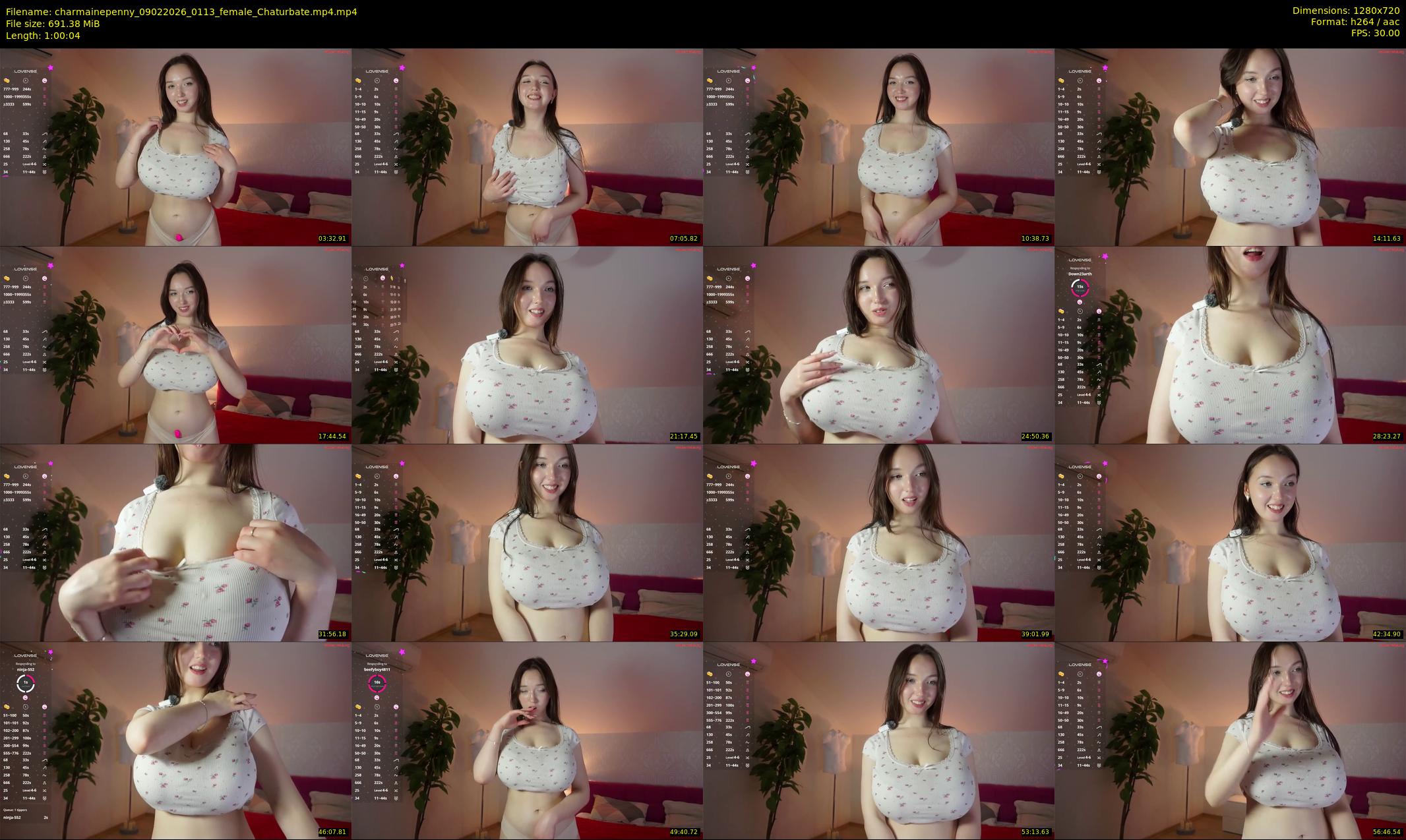 charmainepenny — 61 minute Chaturbate female cam show recording, 720p, Feb 9, 2026