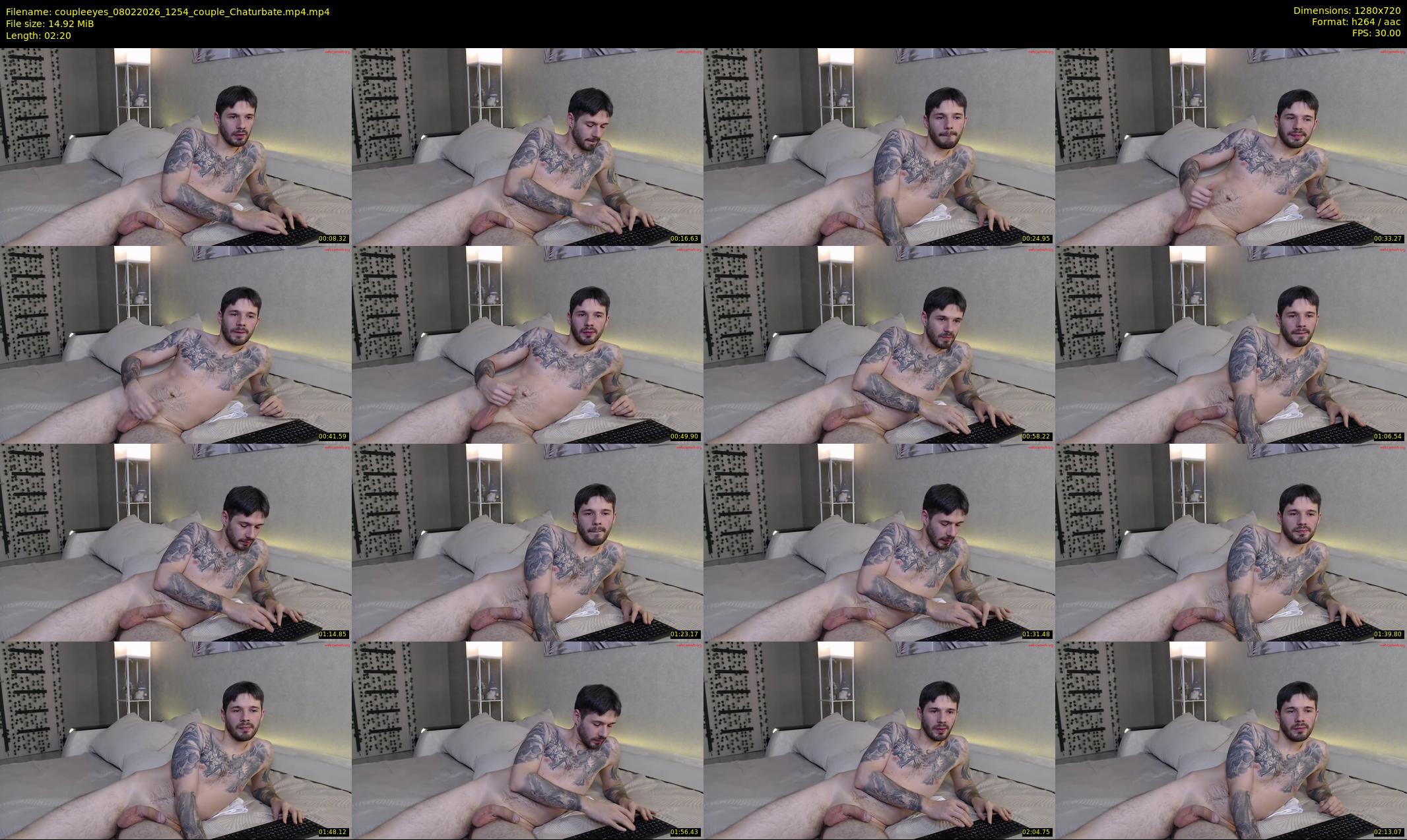 coupleeyes — 3 minute Chaturbate couple cam show recording, 720p, Feb 8, 2026